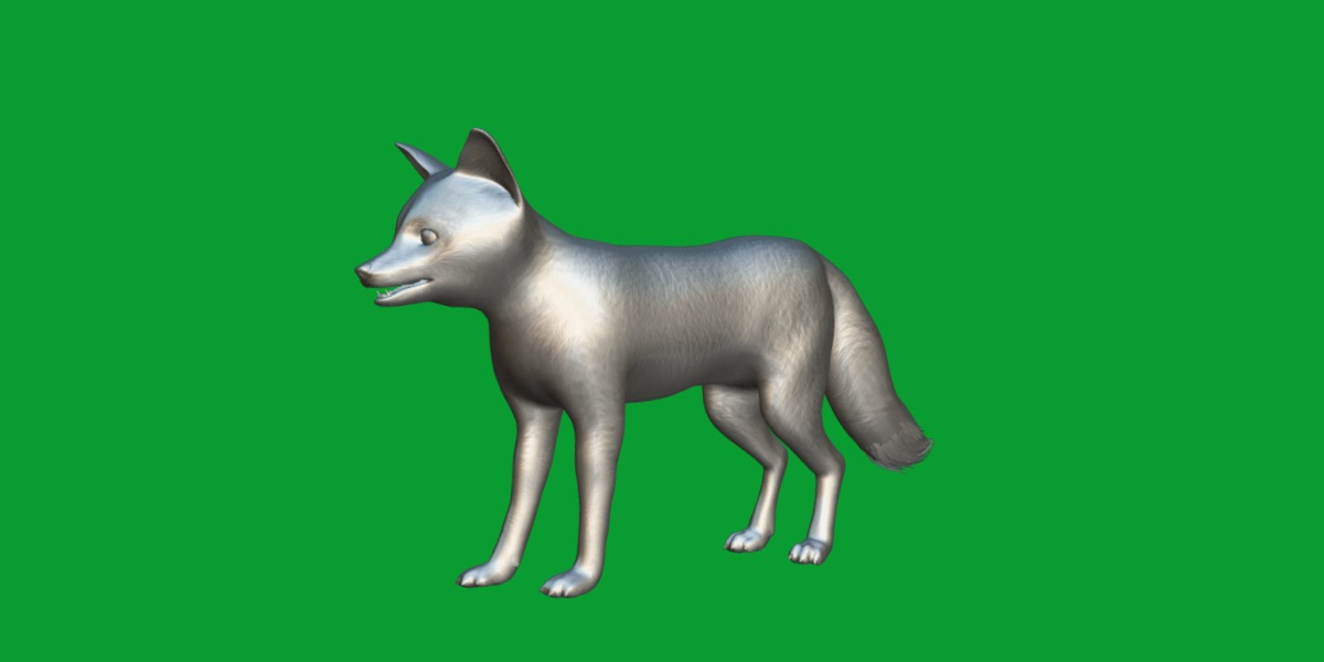 Kit Fox Low-poly 3D model_19