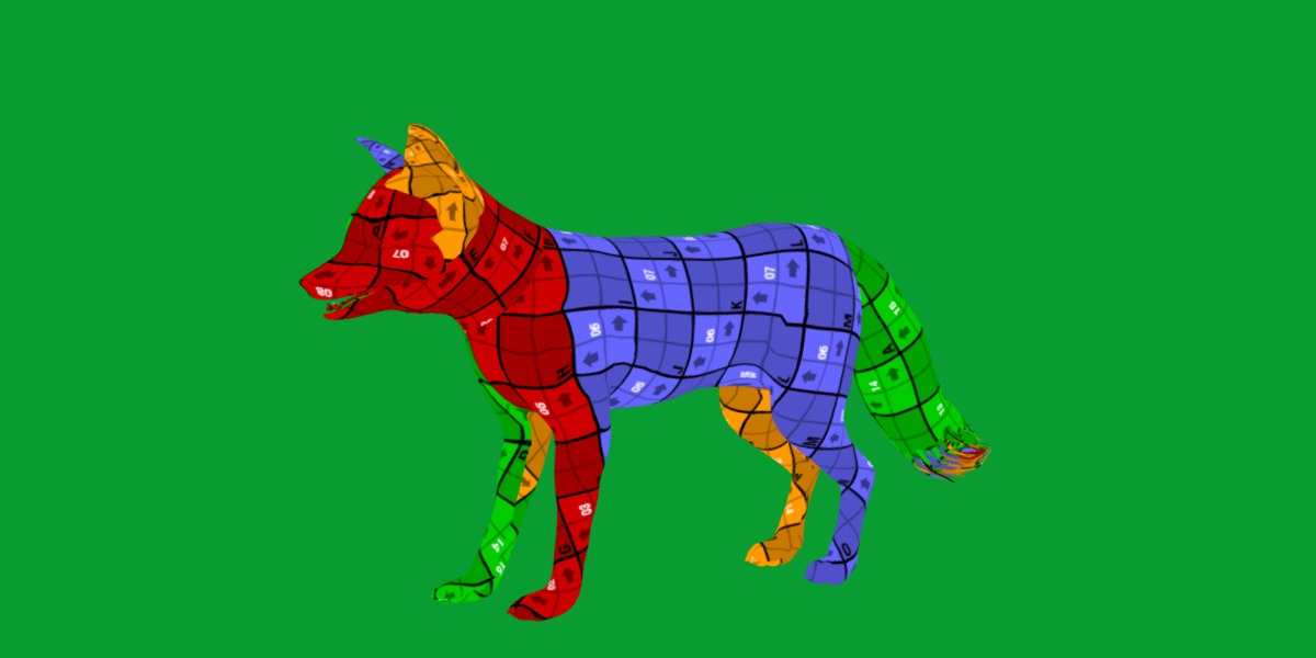 Kit Fox Low-poly 3D model_28