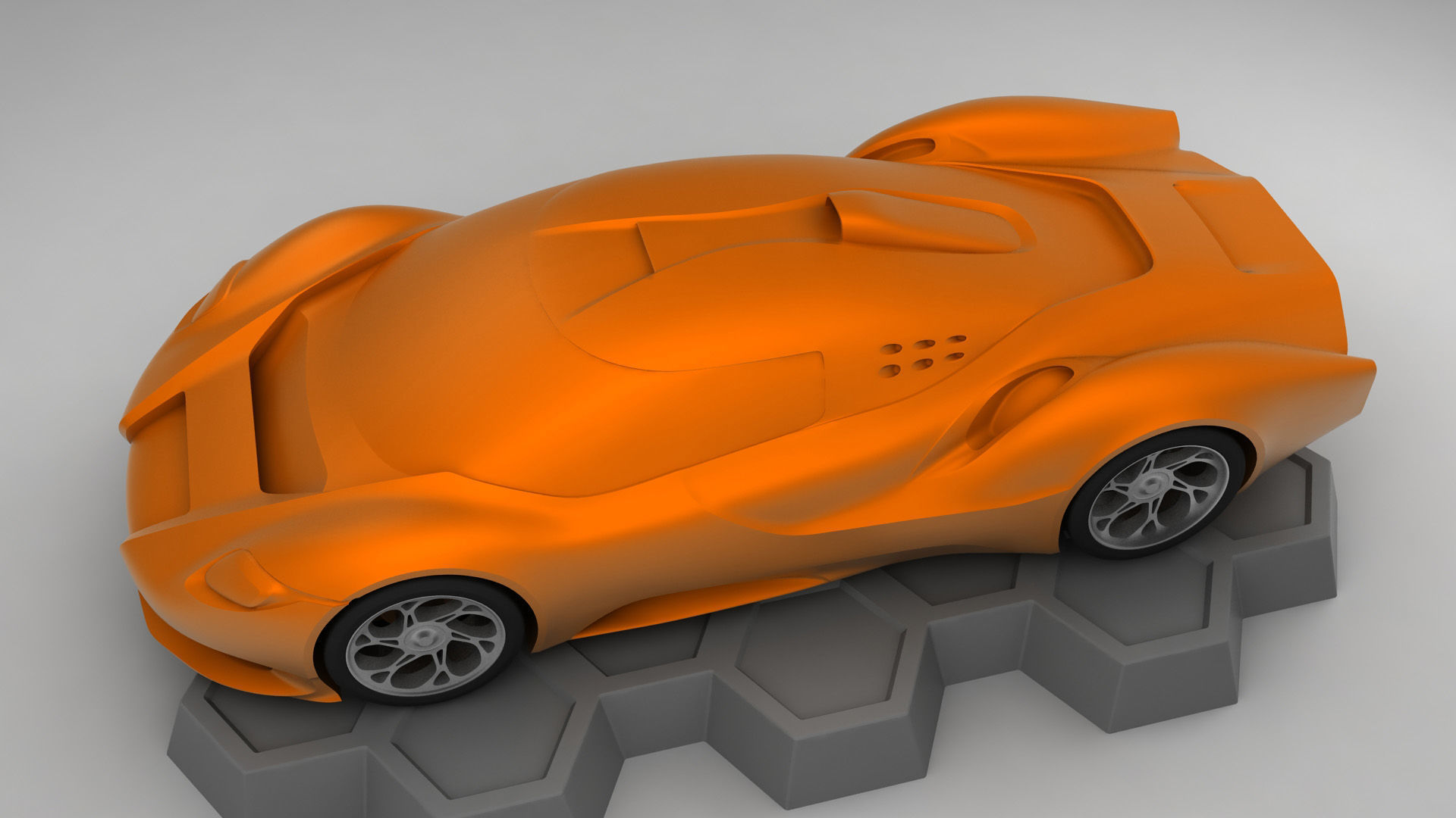 Anaconda Supercar 3v3 - Printable 3D model_3