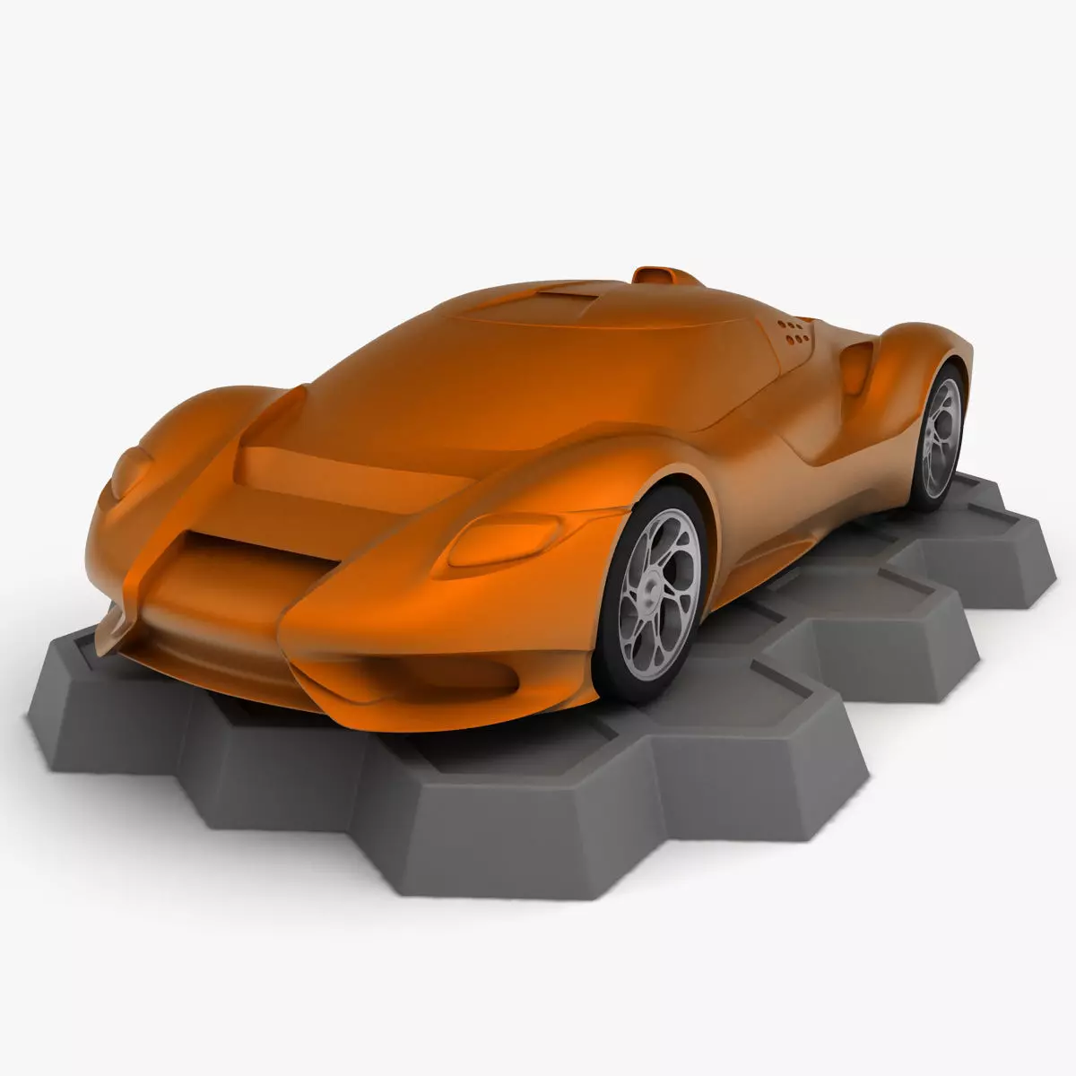 Anaconda Supercar 3v3 - Printable 3D model_0