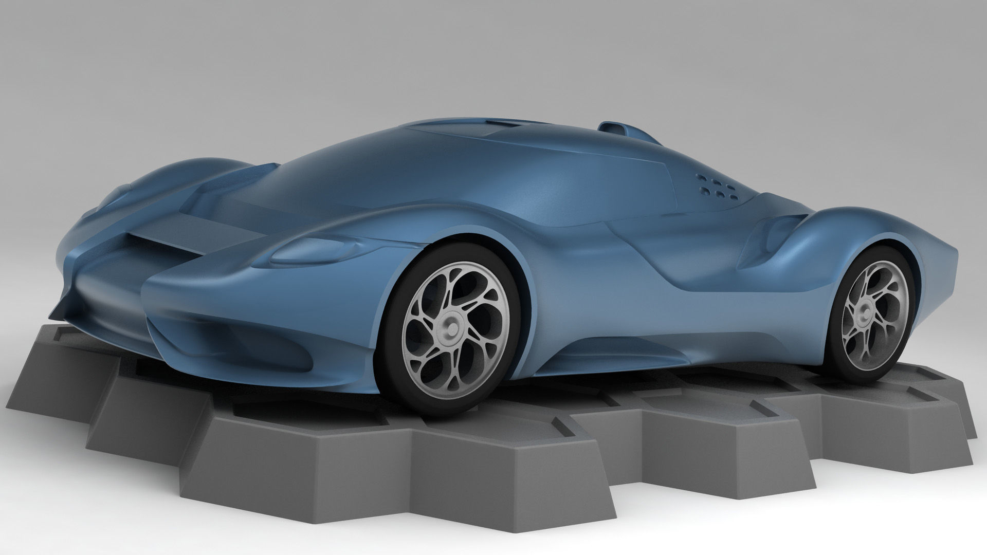 Anaconda Supercar 3v3 - Printable 3D model_7