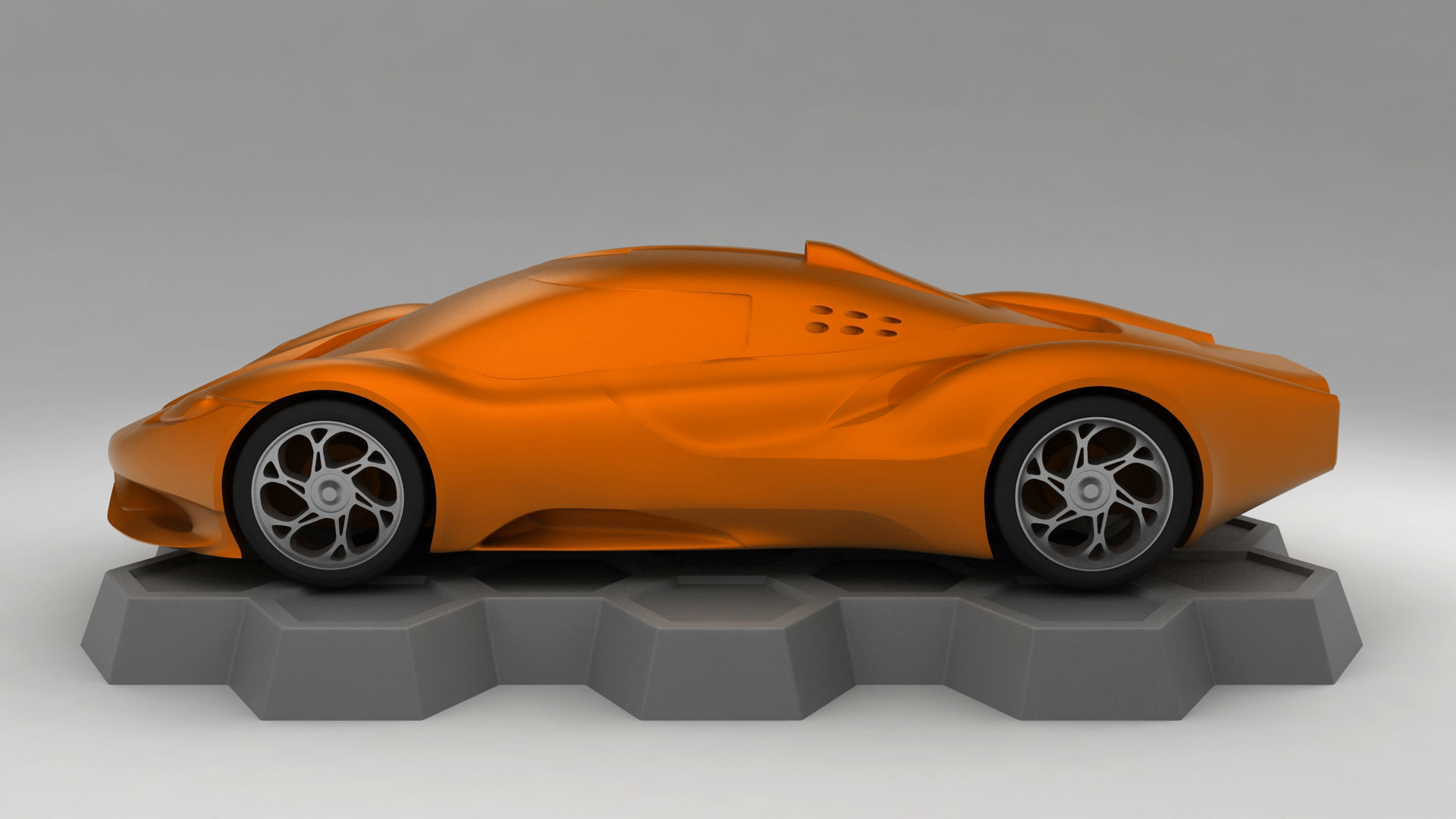 Anaconda Supercar 3v3 - Printable 3D model_4