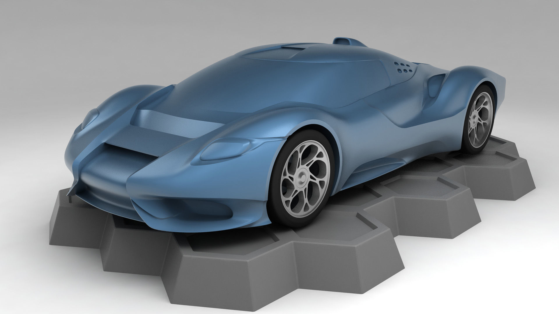 Anaconda Supercar 3v3 - Printable 3D model_1