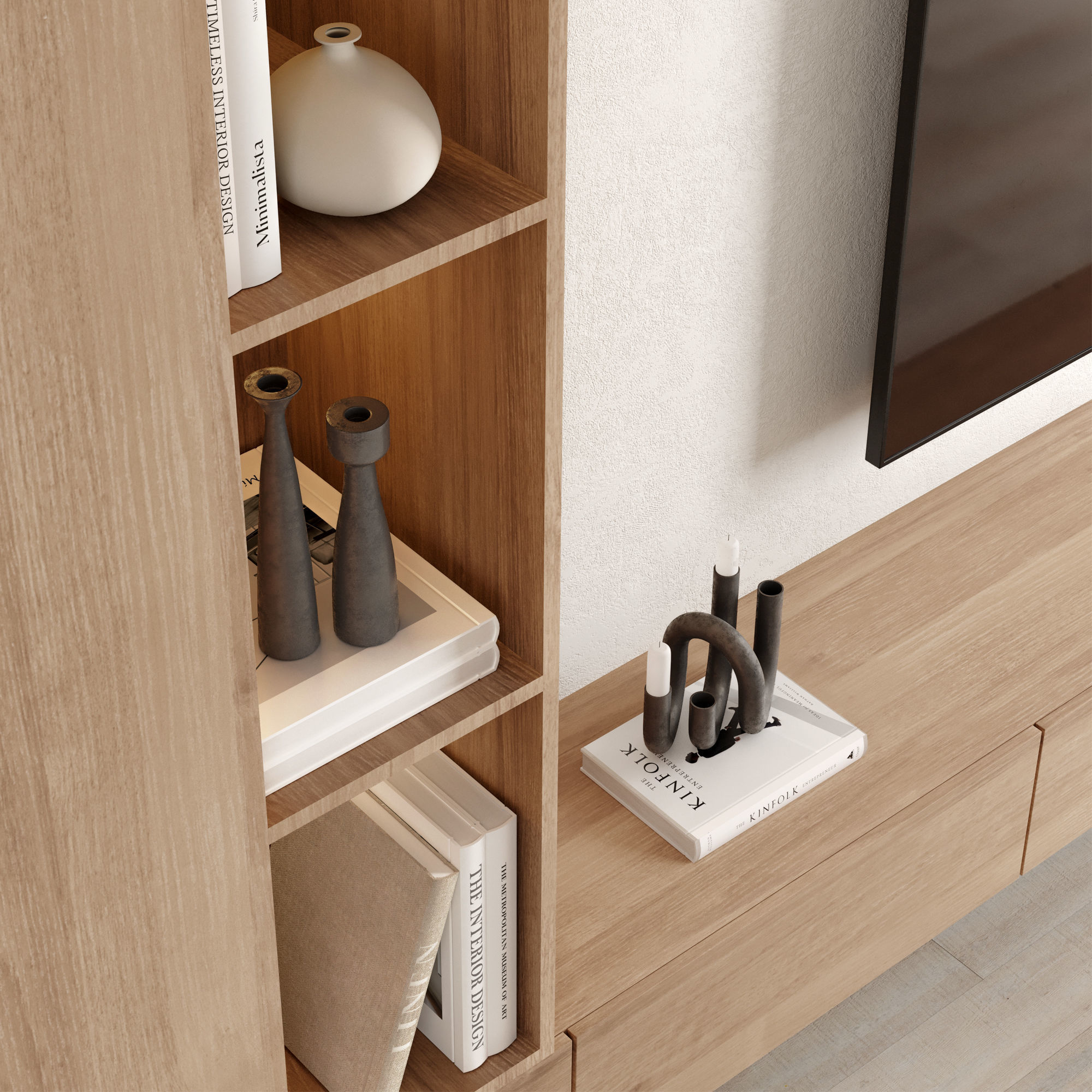 Tv Wall Set 14 3D model_3