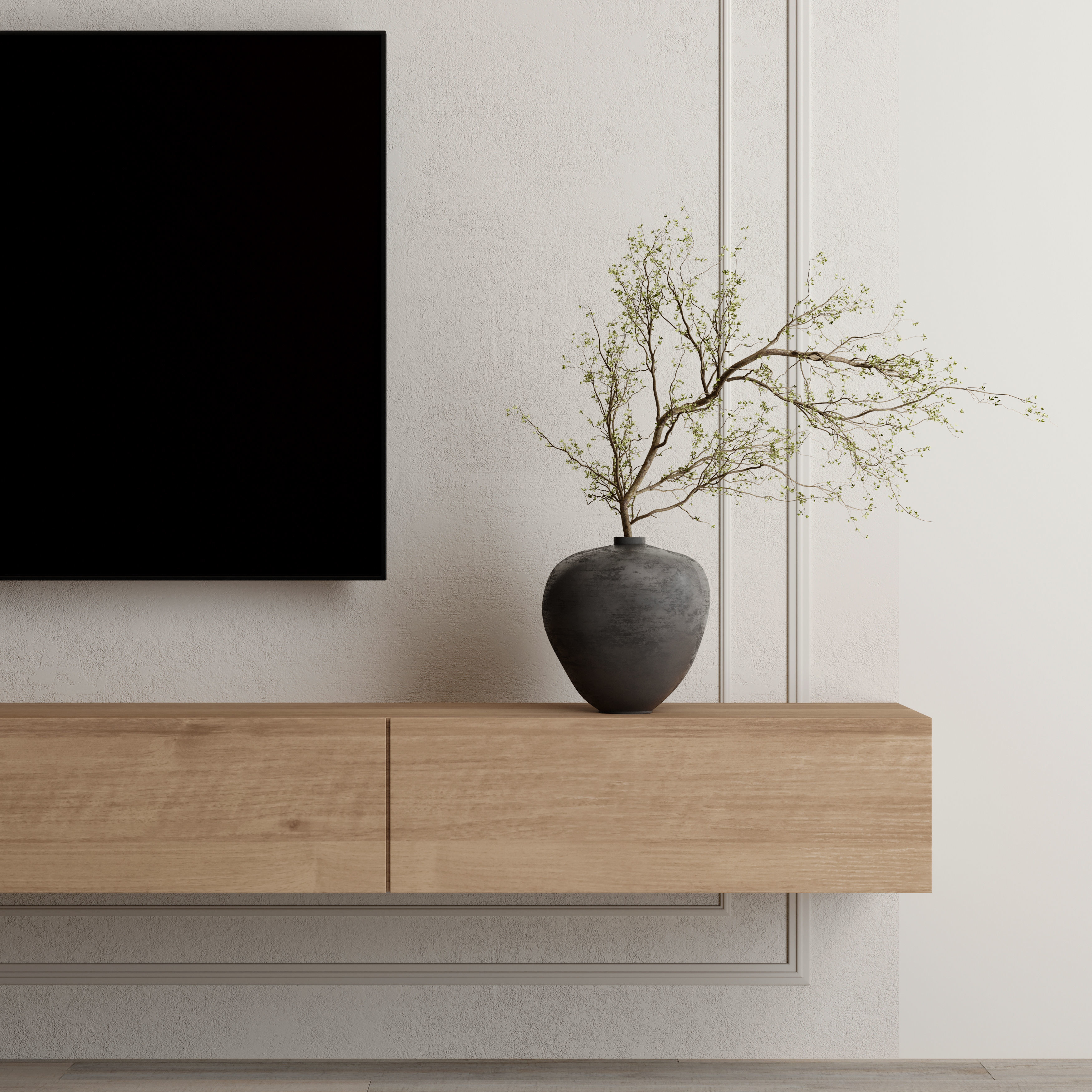 Tv Wall Set 14 3D model_5