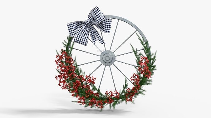 Wreath For Christmas Low-poly 3D model