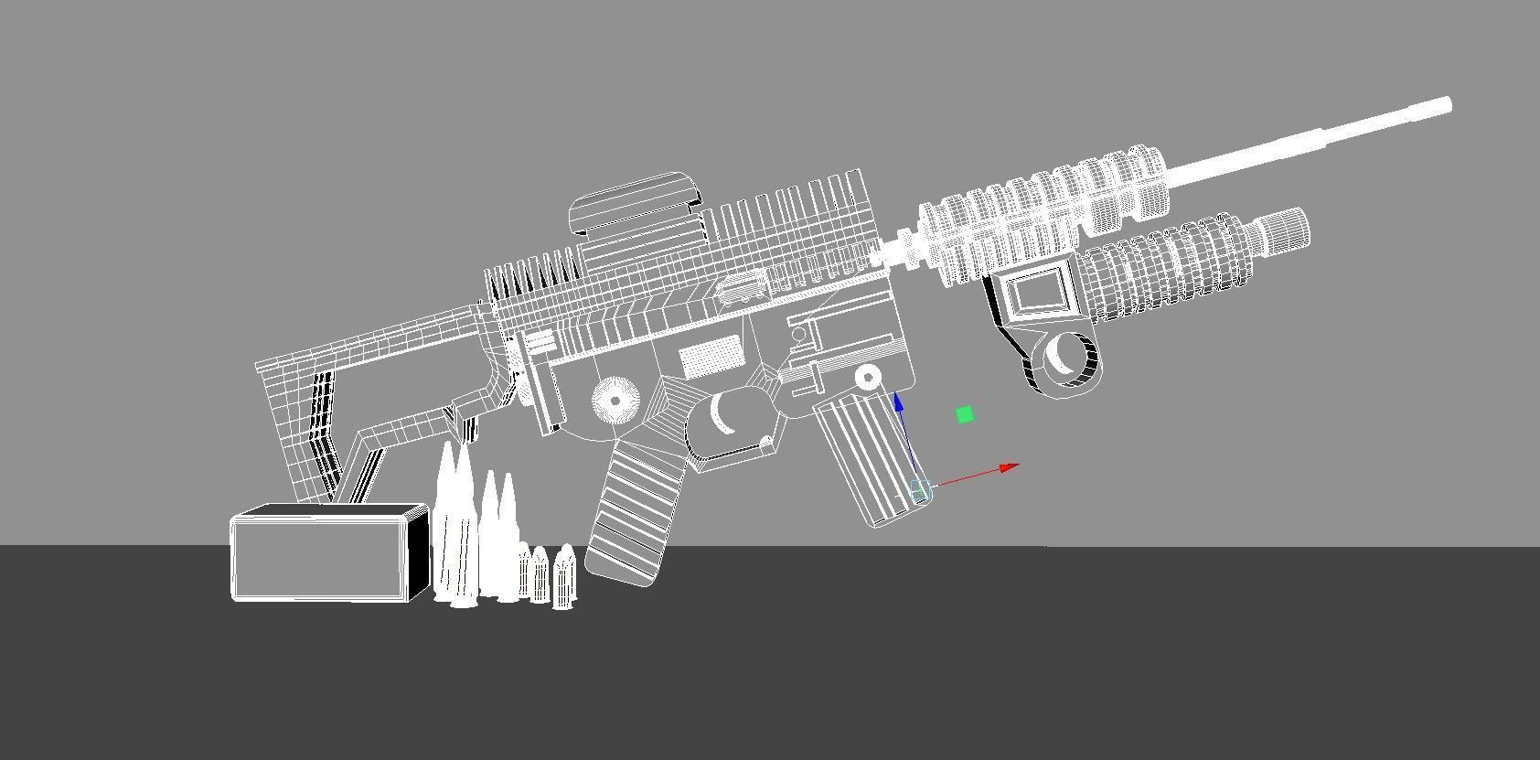 M416 Model and Textures 3D Model Rifle for Military Enthusiasts Free 3D model_2