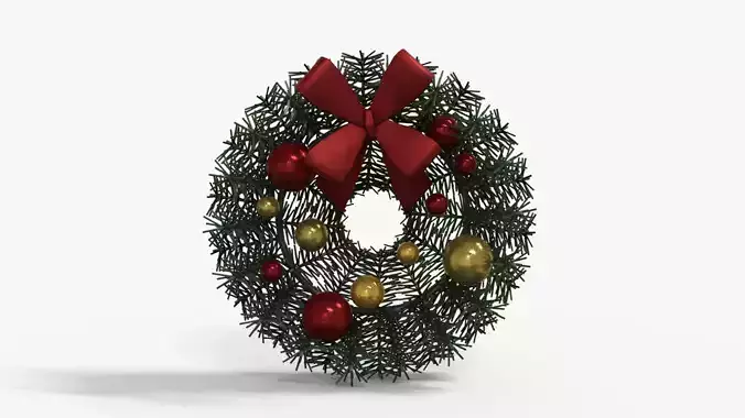 Wreath Low-poly 3D model