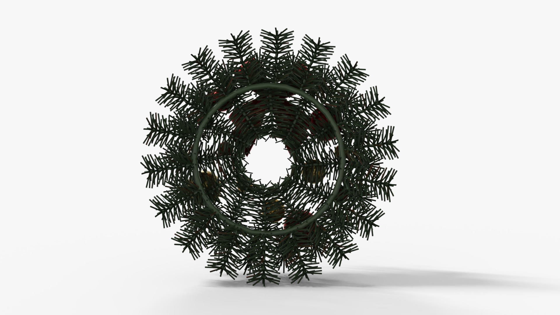 Wreath Low-poly 3D model_4