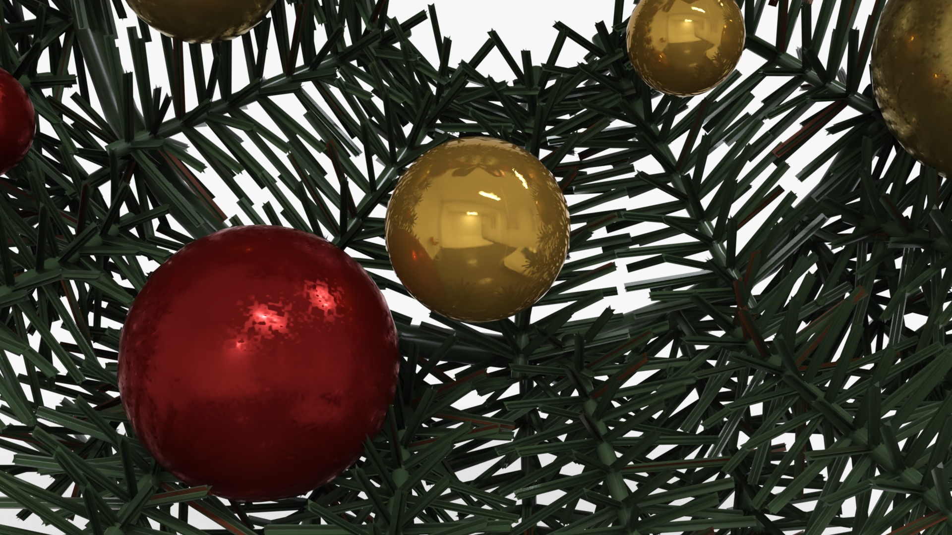 Wreath Low-poly 3D model_2