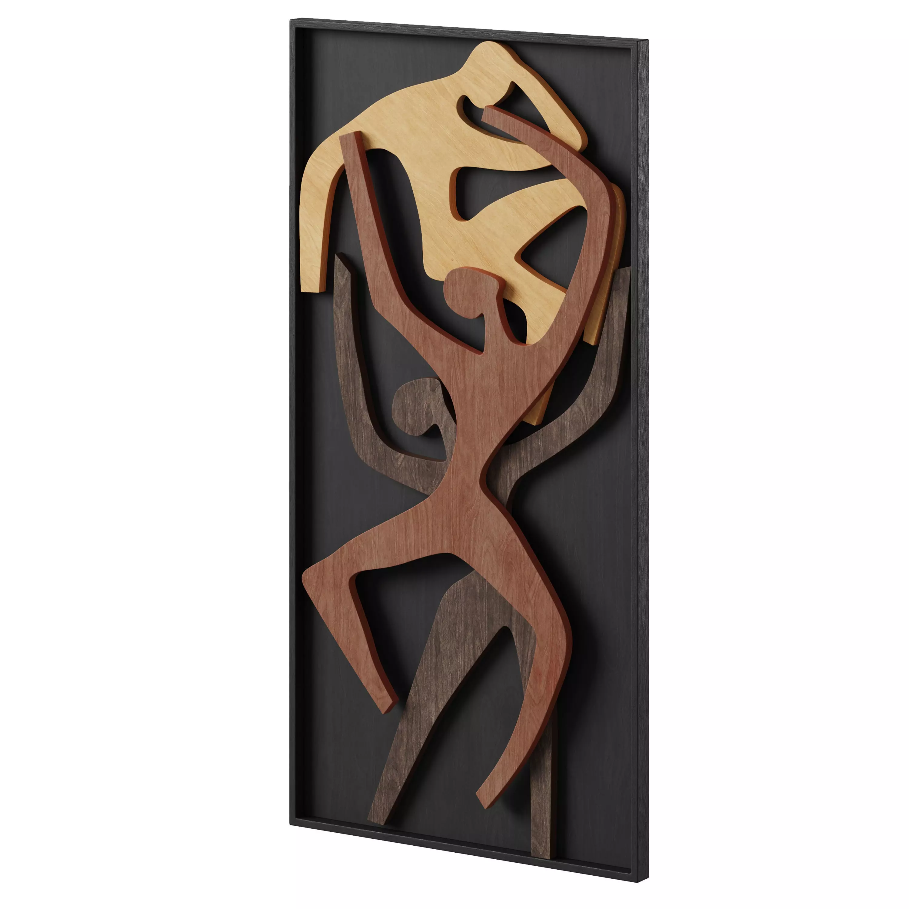 Human Wood Wall Art by Woodboz Wall Art 3D model