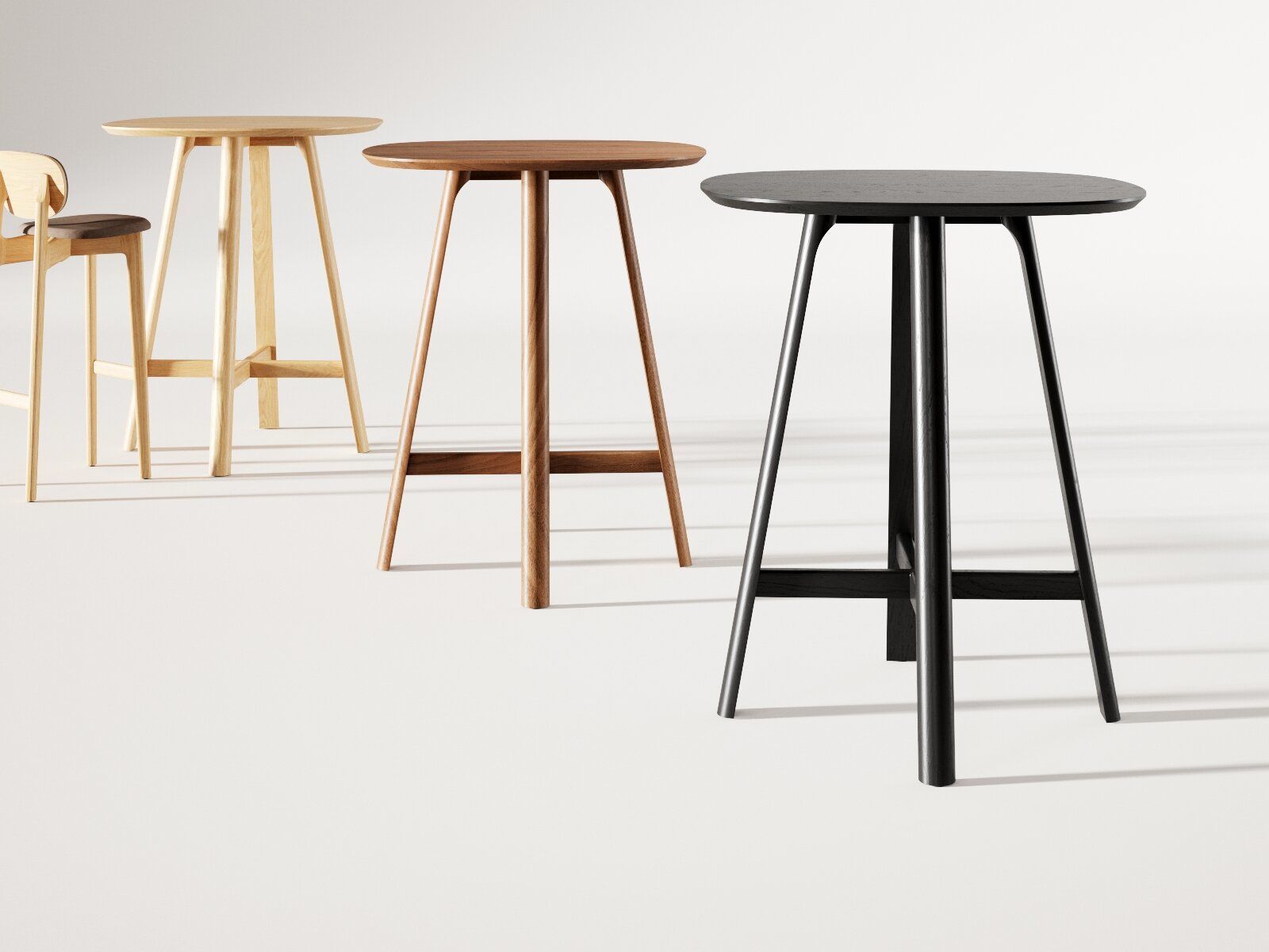 Rail Snack High Table 3D model_2