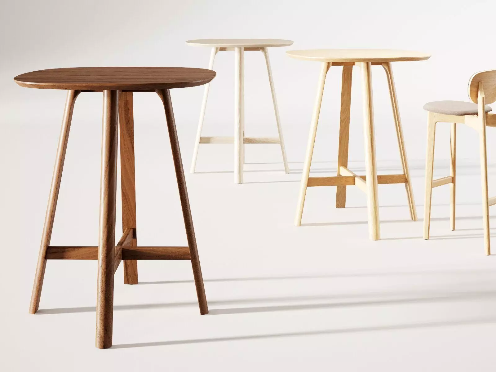 Rail Snack High Table 3D model_0