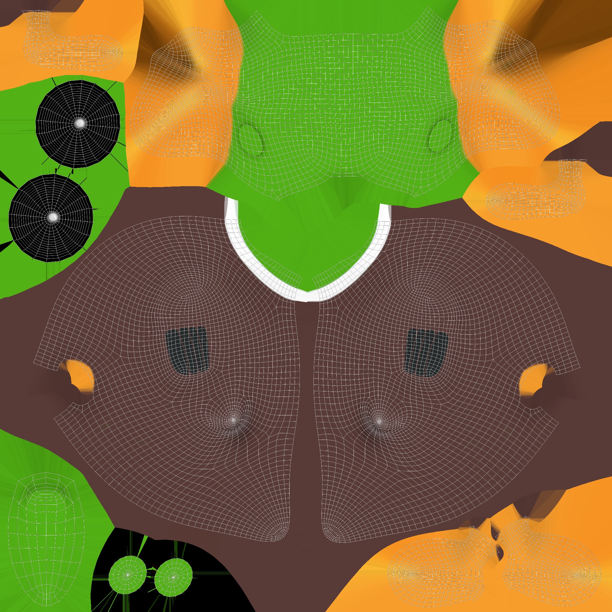 Cartoon Duck Cute 04 Low-poly 3D model_5