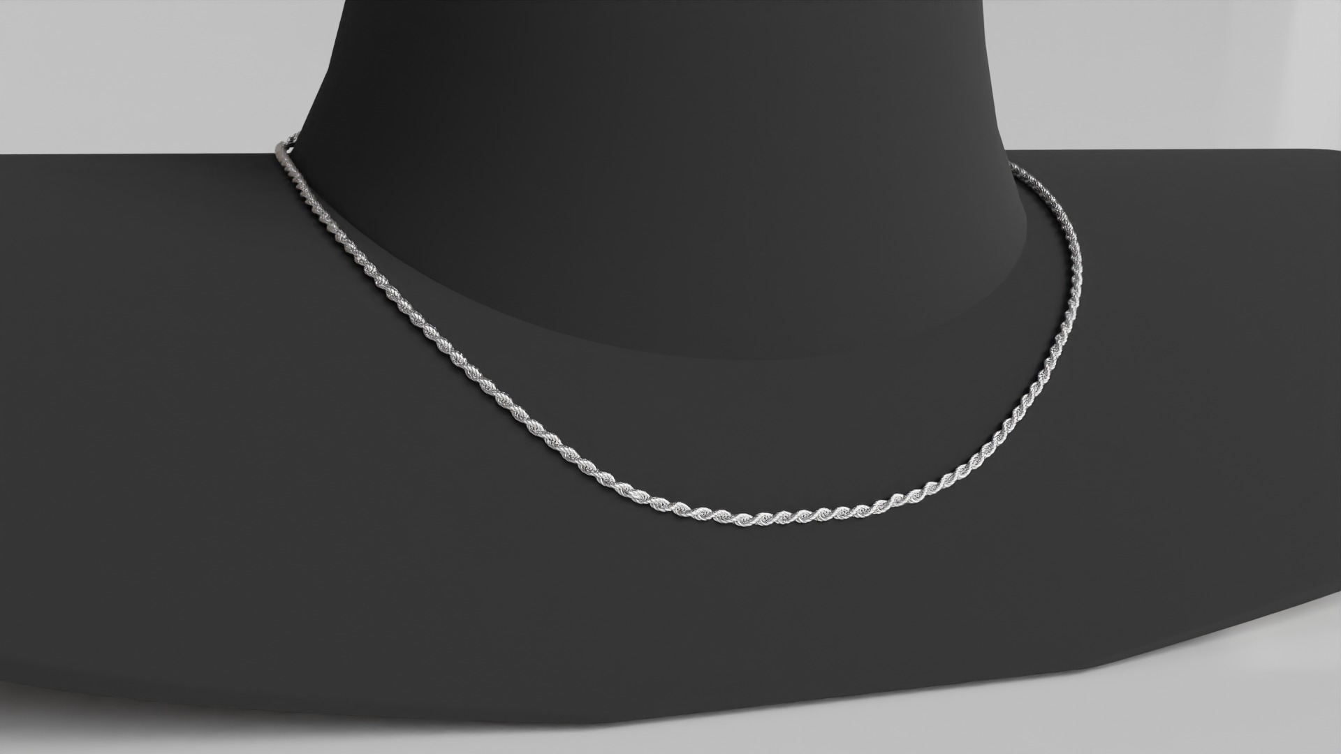 Photorealistic Endless Rope Necklace 3D model_11
