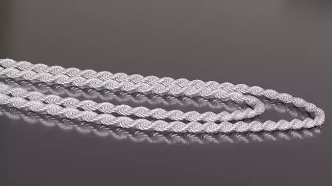 Photorealistic Endless Rope Necklace