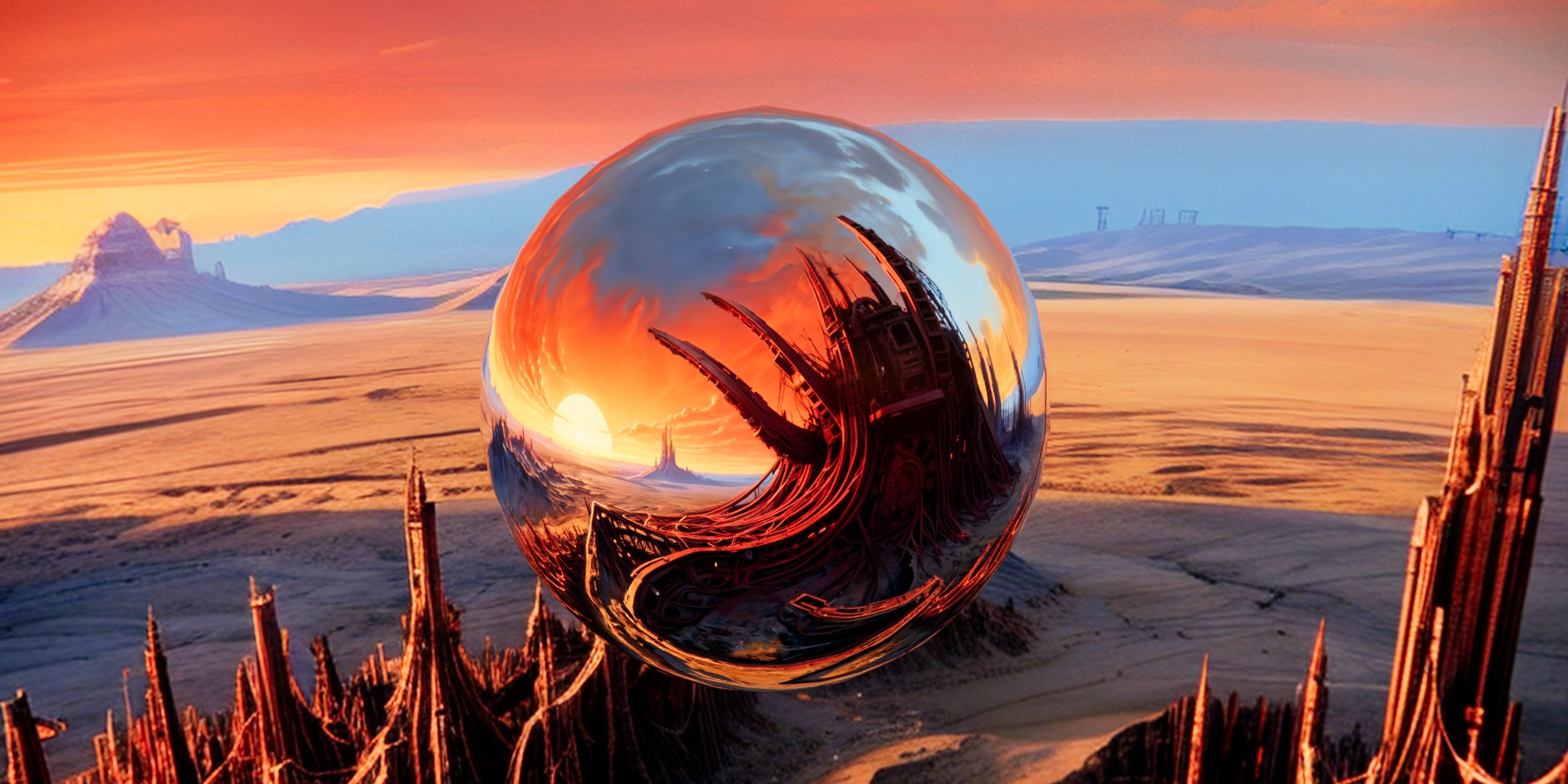 8K HDR Decaying Wasteland Background 3D model_2