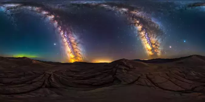 8K HDR Milky Way Galaxy View Background
