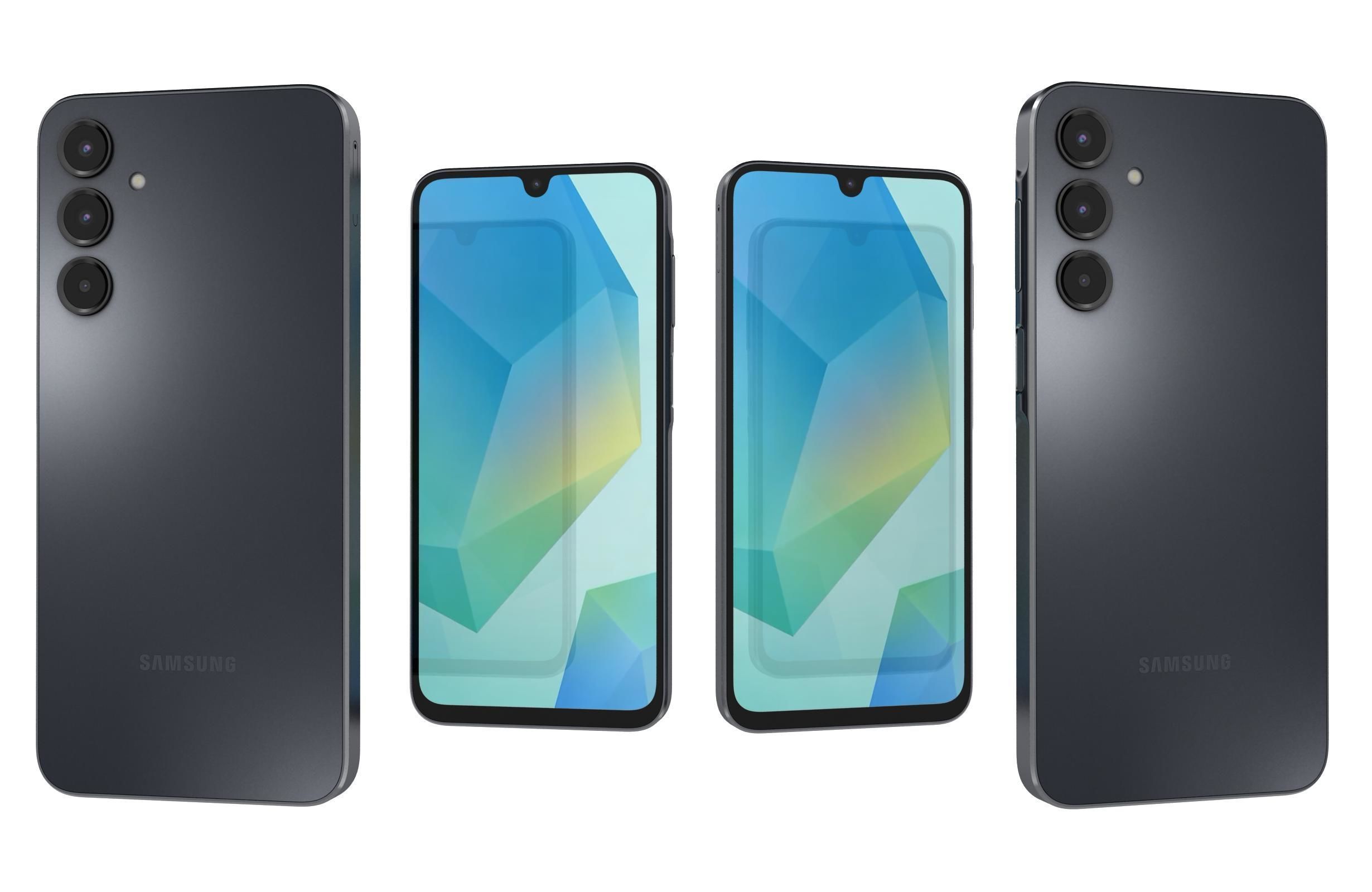 Samsung Galaxy A16 4G Black 3D model_3