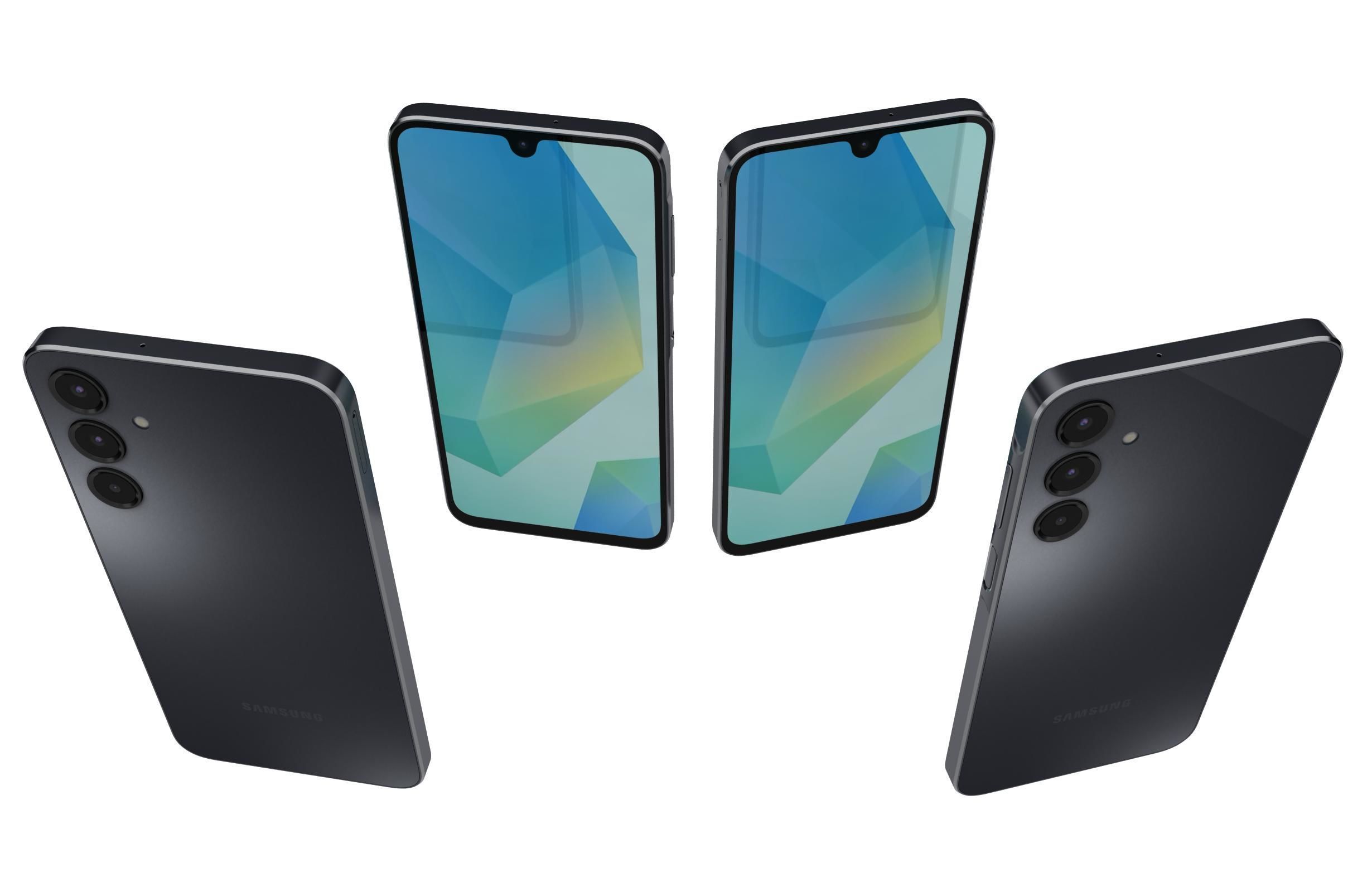 Samsung Galaxy A16 4G Black 3D model_4