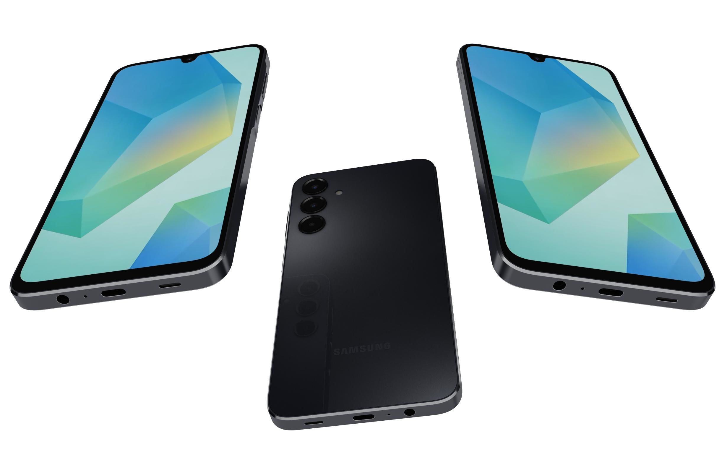 Samsung Galaxy A16 4G Black 3D model_2