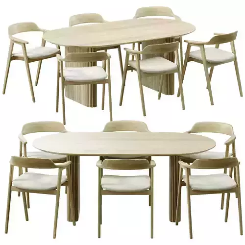 Santiago table Seoul chair