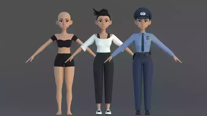 Grace Cartoon Female Character