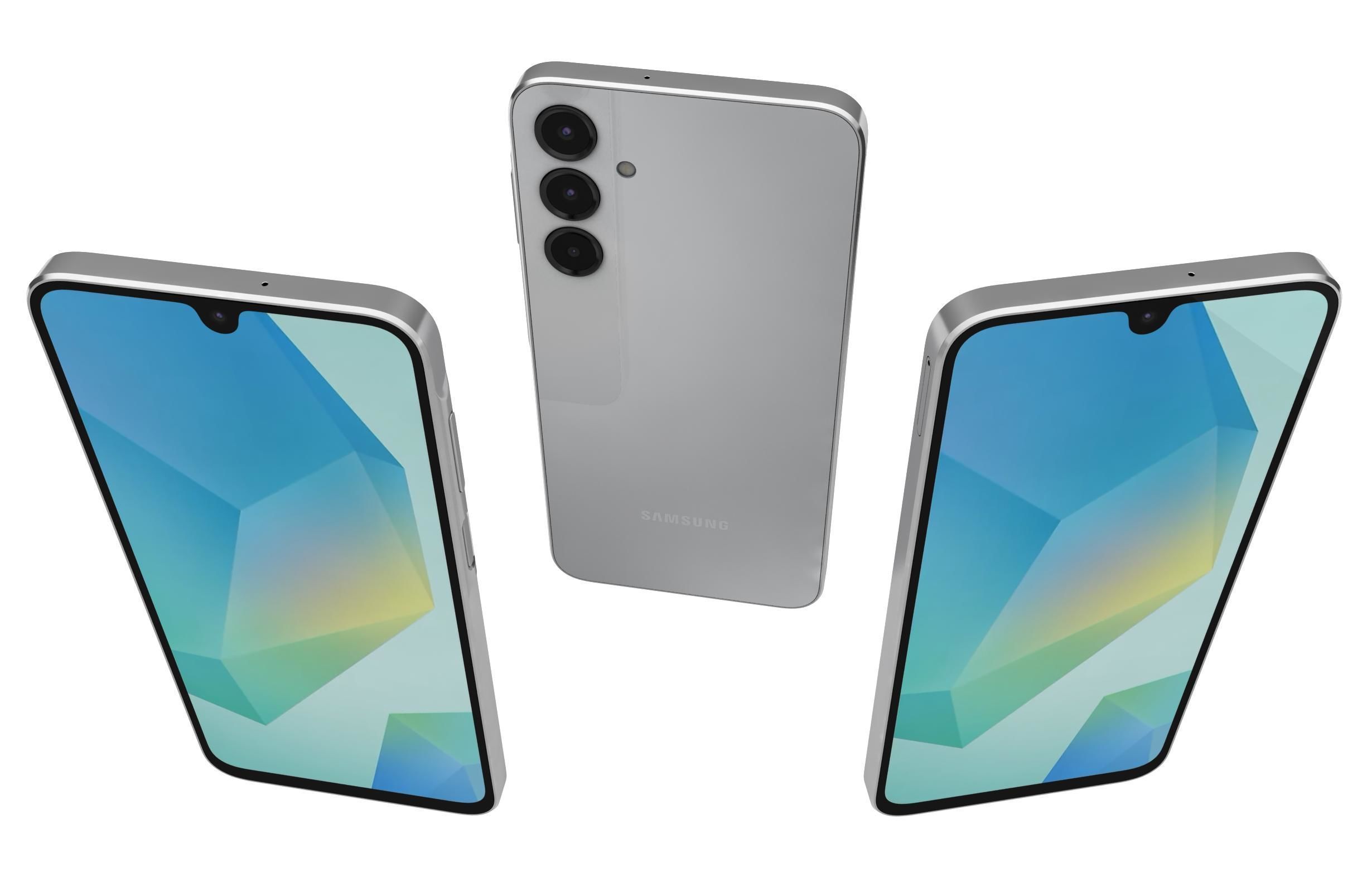 Samsung Galaxy A16 4G Light Gray 3D model_1