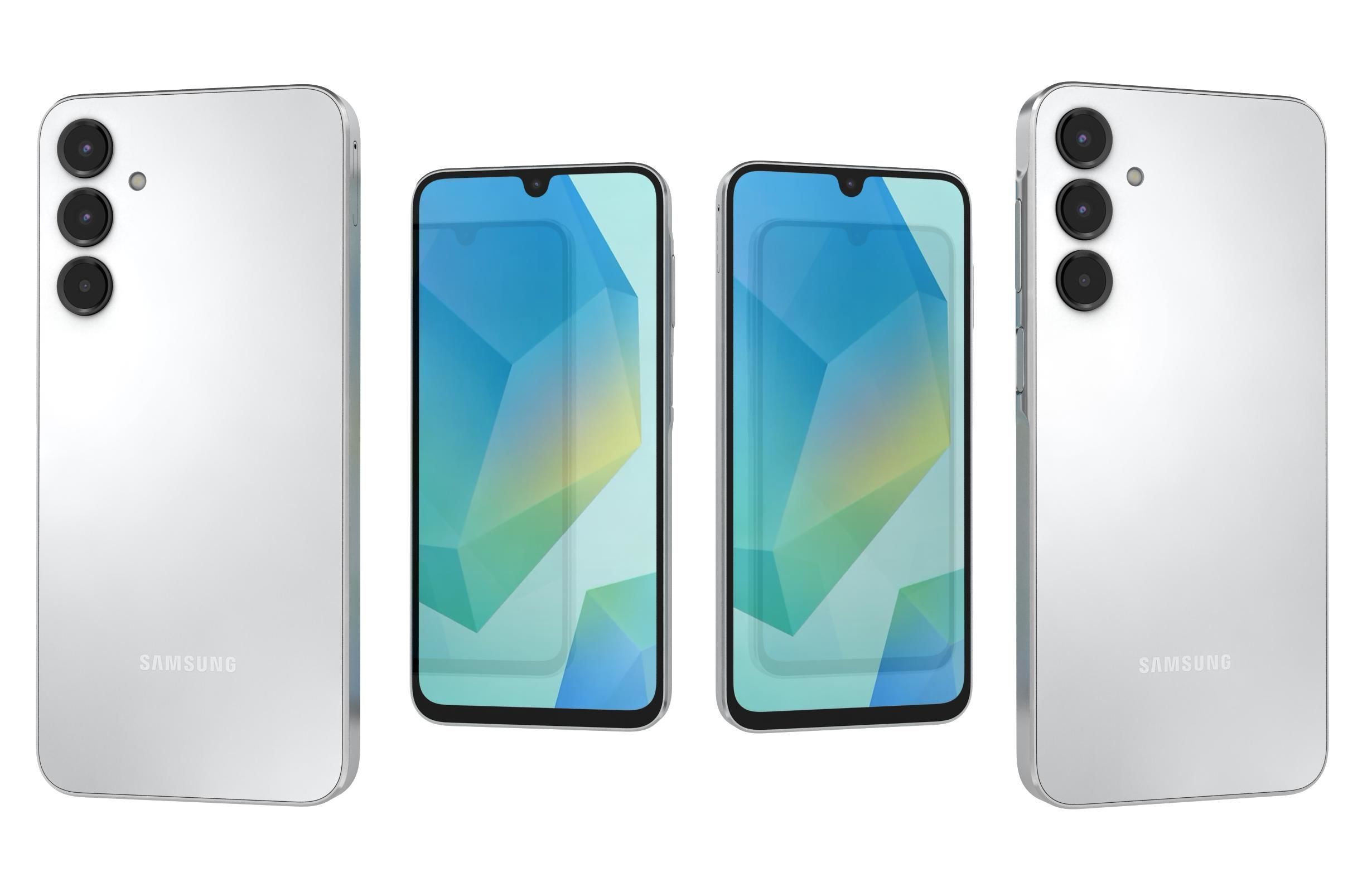 Samsung Galaxy A16 4G Light Gray 3D model_3