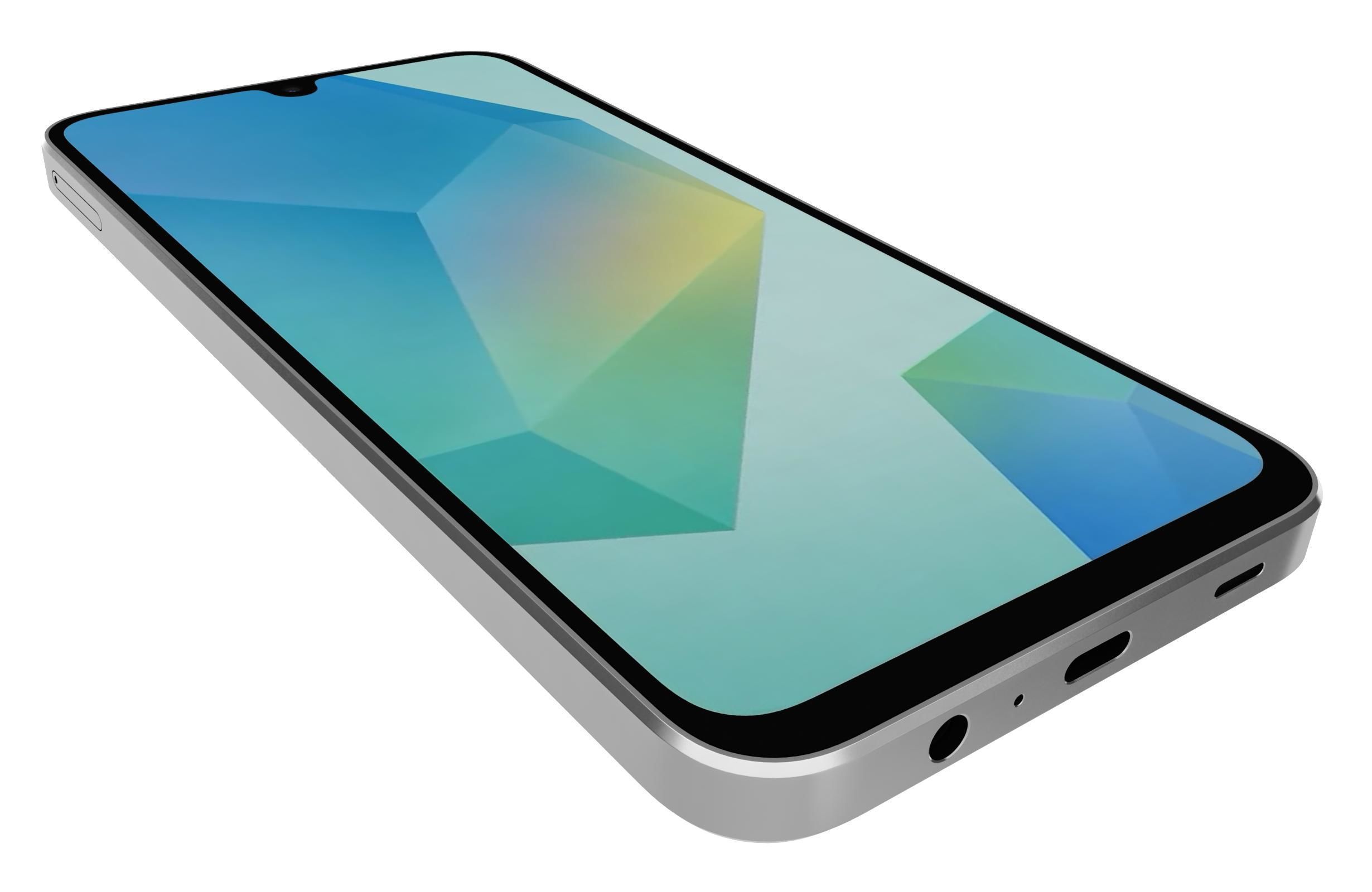 Samsung Galaxy A16 4G Light Gray 3D model_12