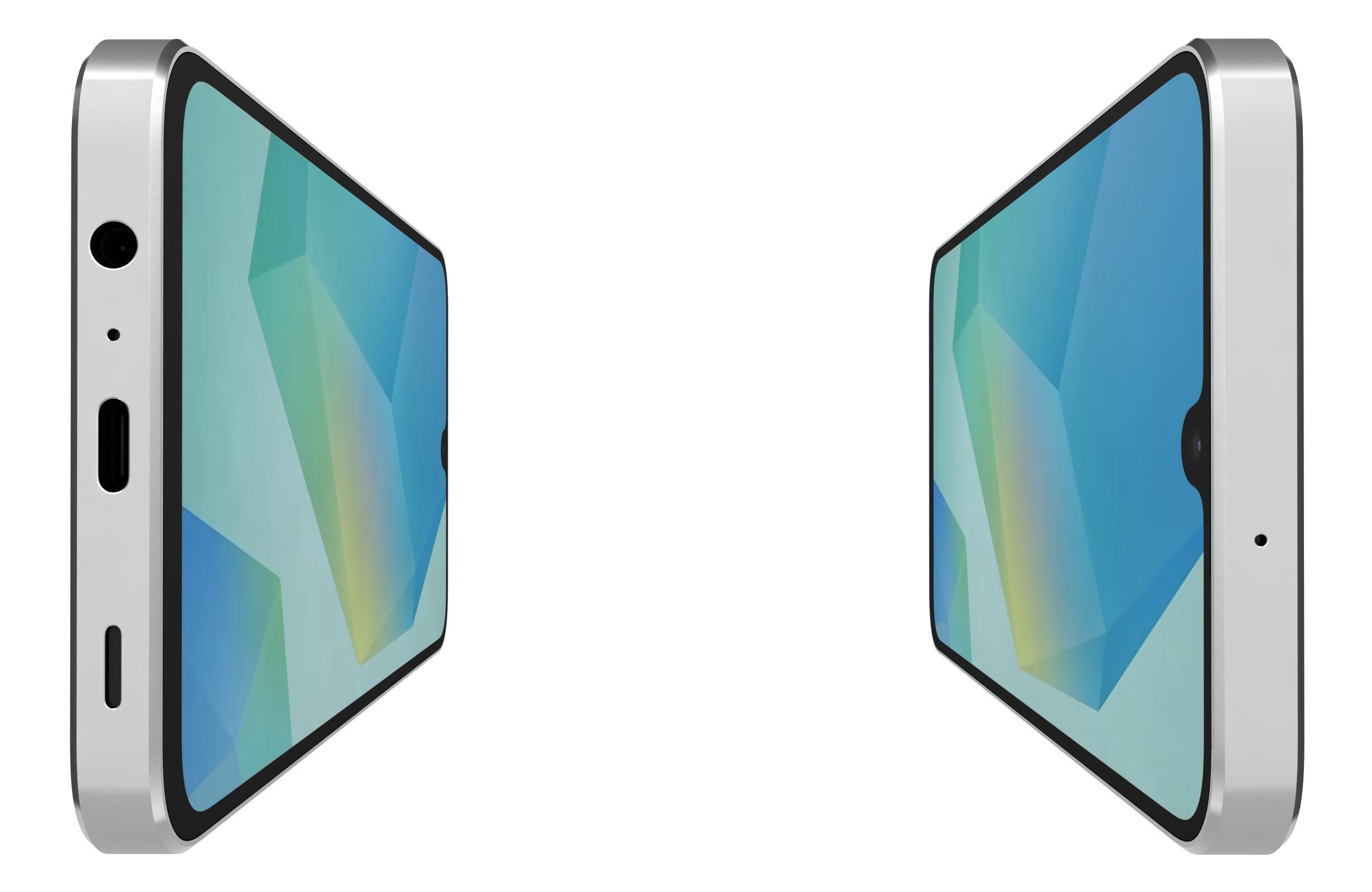 Samsung Galaxy A16 4G Light Gray 3D model_8