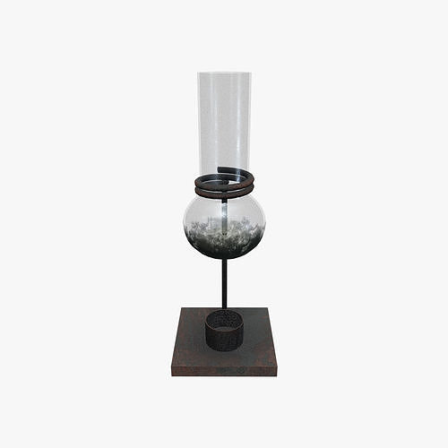 Medieval Burner Low-poly 3D model