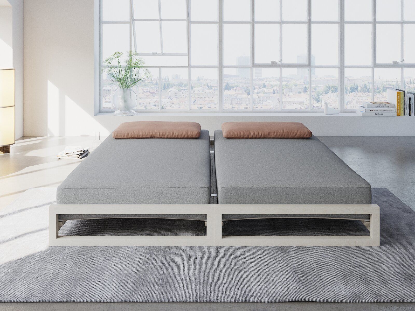 Guest Double Bed 3D model_2