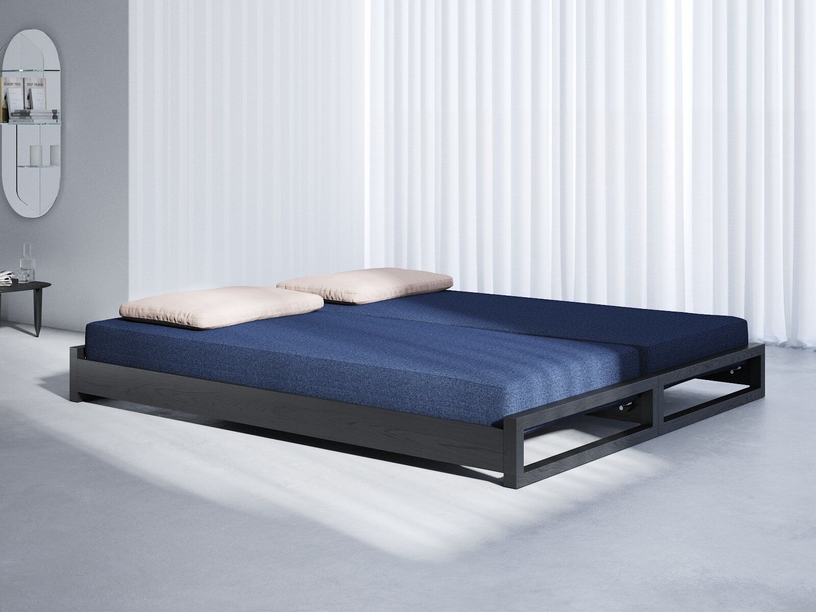 Guest Double Bed 3D model_3