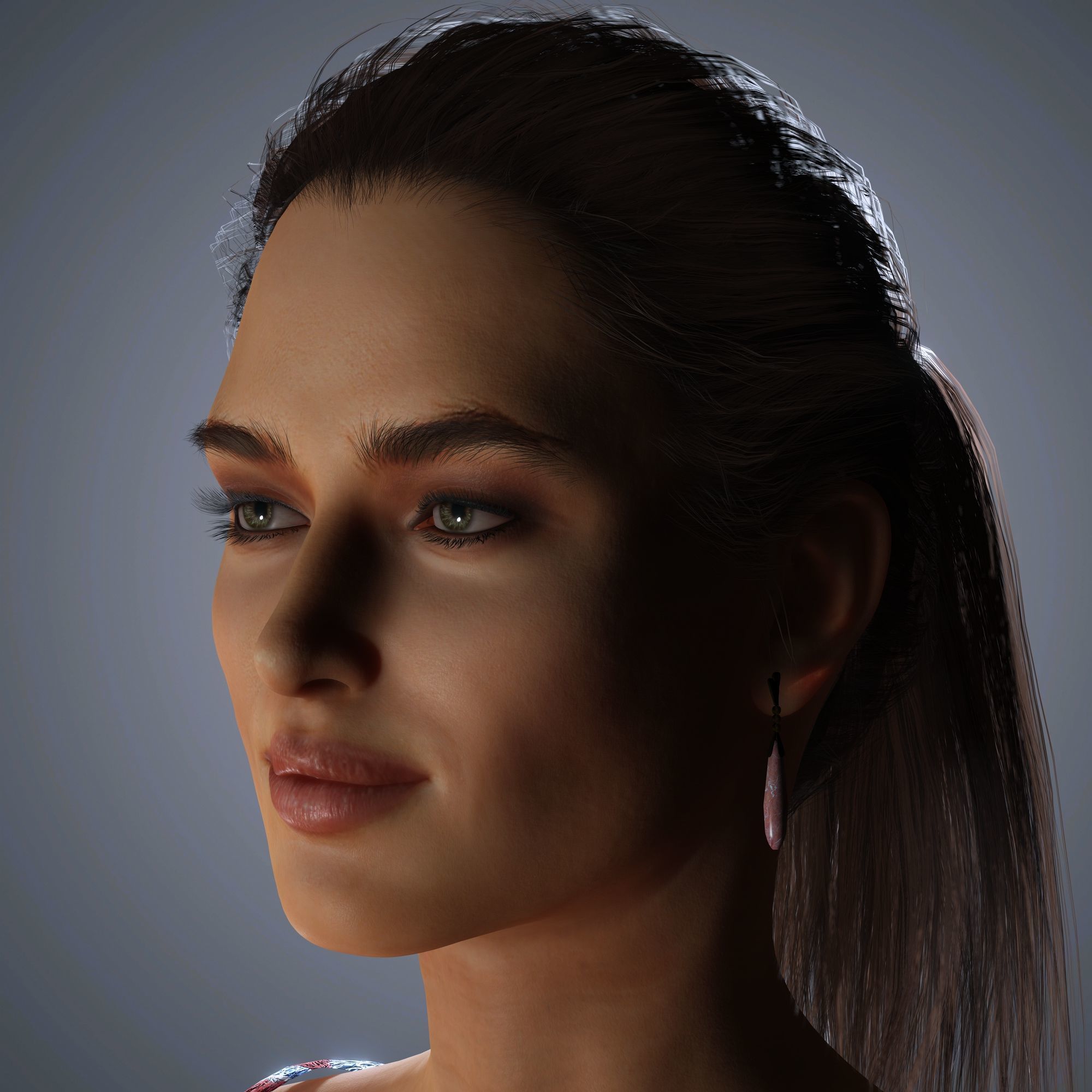 Irina Shayk Character 3D Model Low-poly 3D model_3