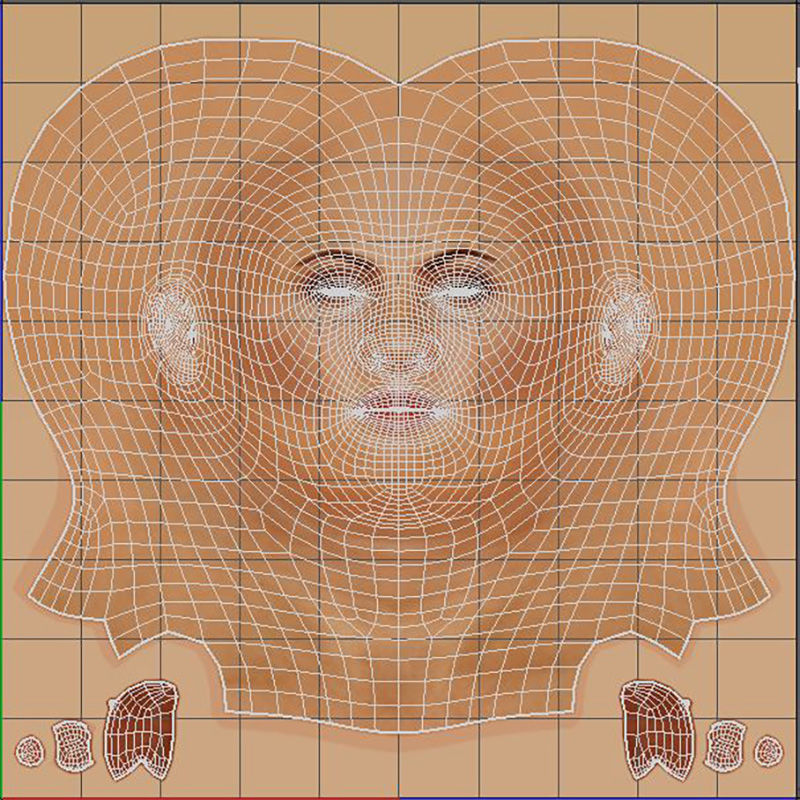 Irina Shayk Character 3D Model Low-poly 3D model_22