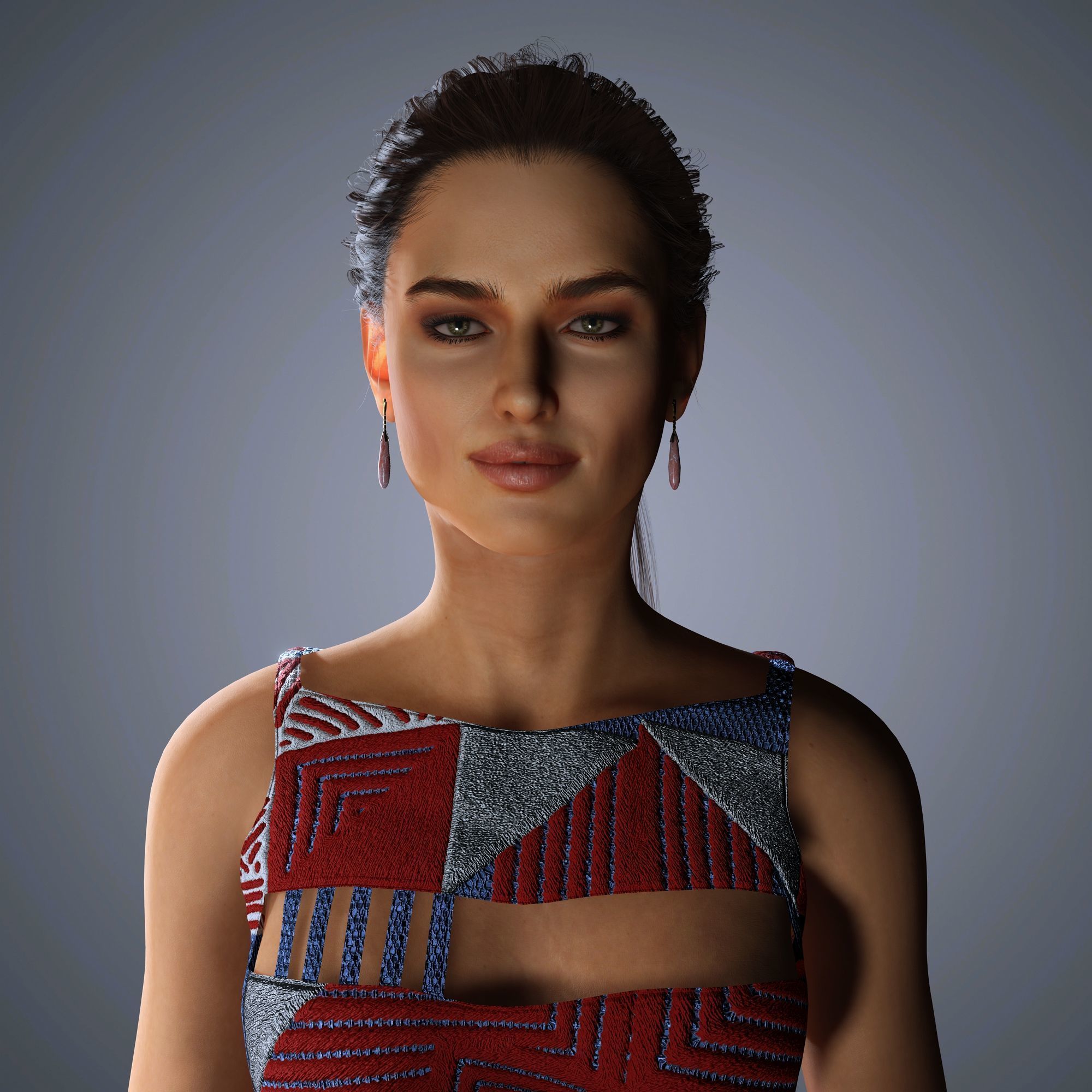 Irina Shayk Character 3D Model Low-poly 3D model_1