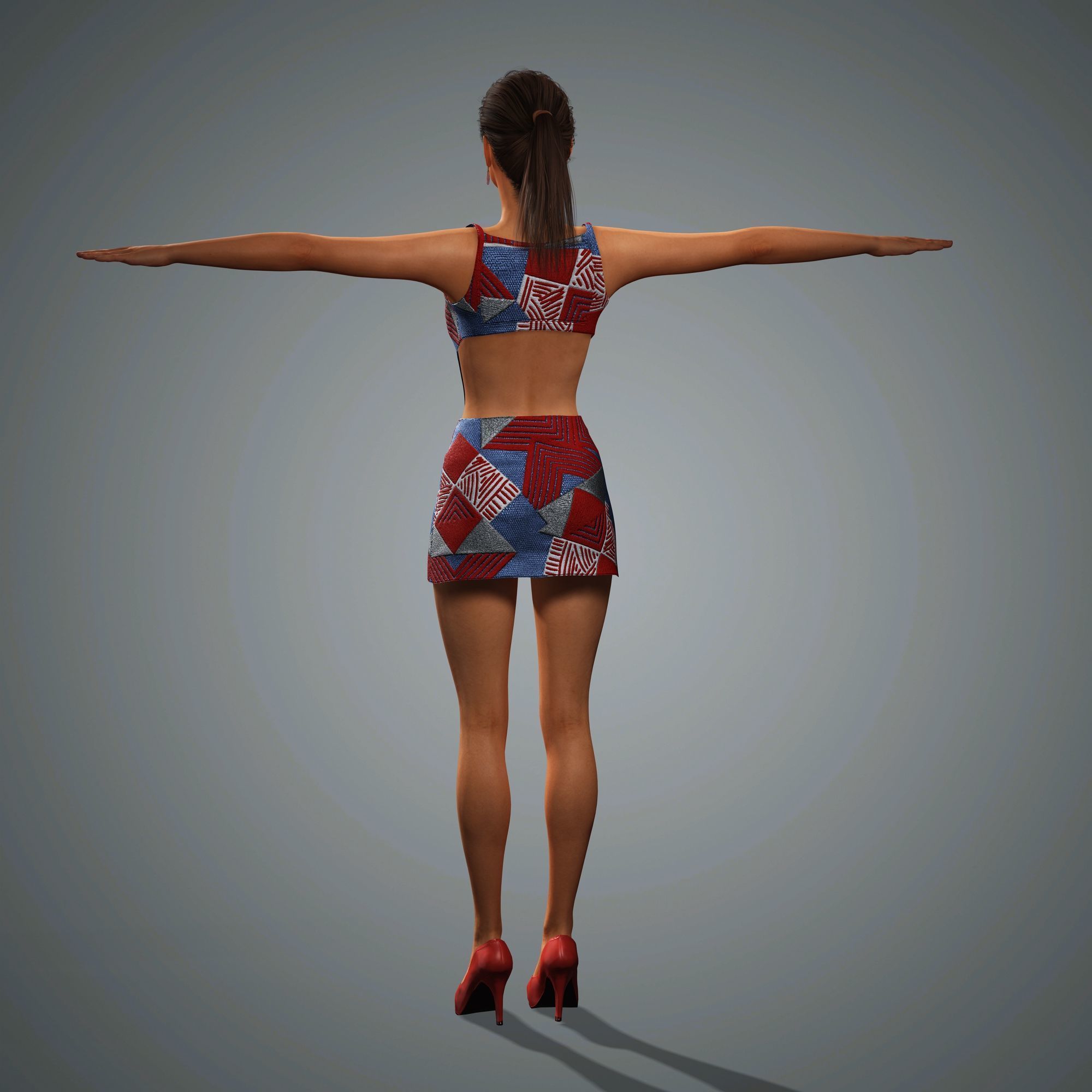 Irina Shayk Character 3D Model Low-poly 3D model_18