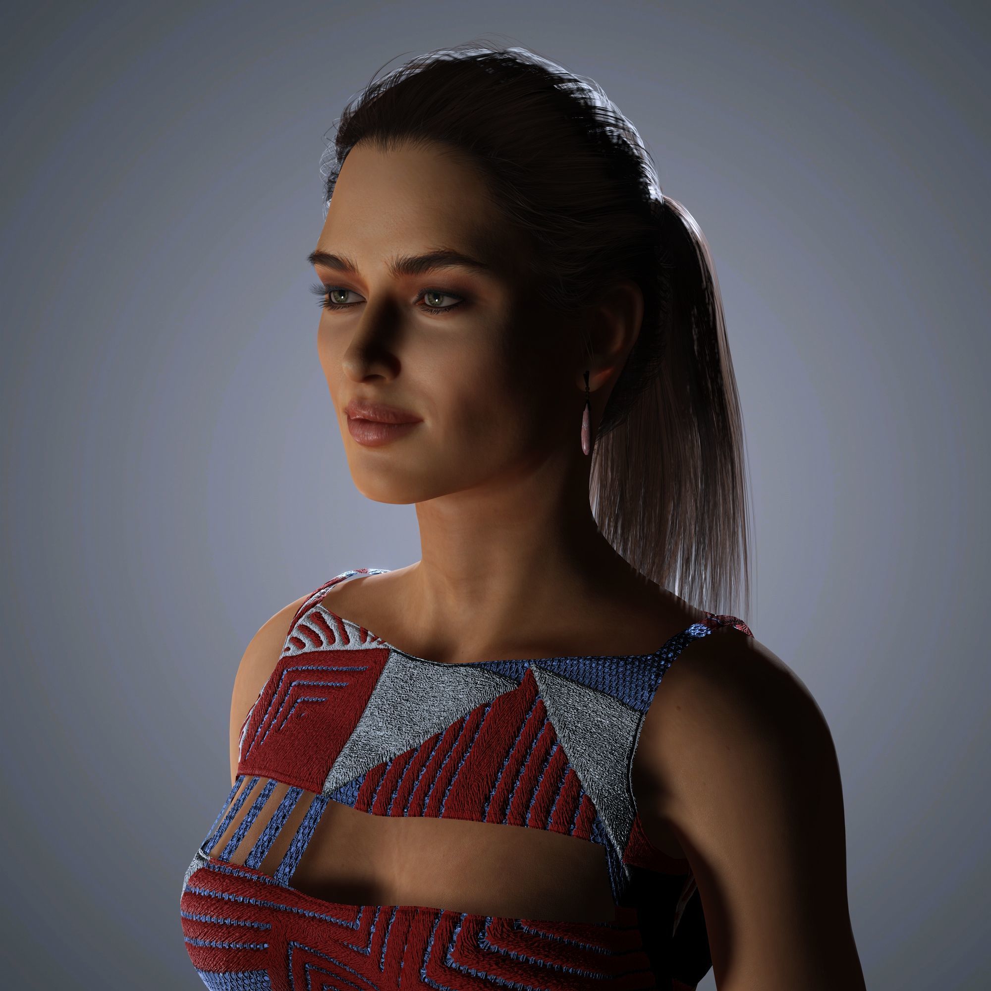 Irina Shayk Character 3D Model Low-poly 3D model_9