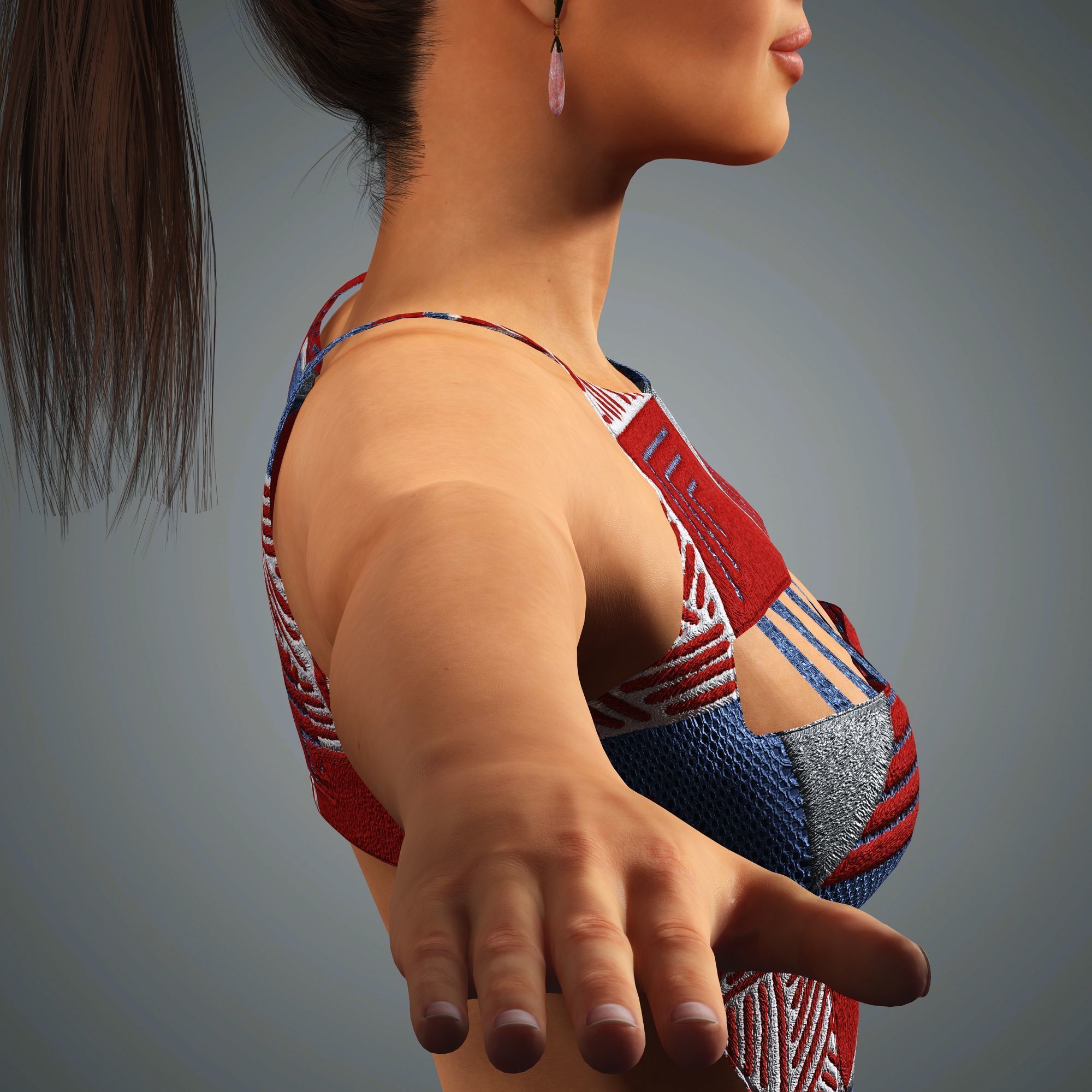 Irina Shayk Character 3D Model Low-poly 3D model_20