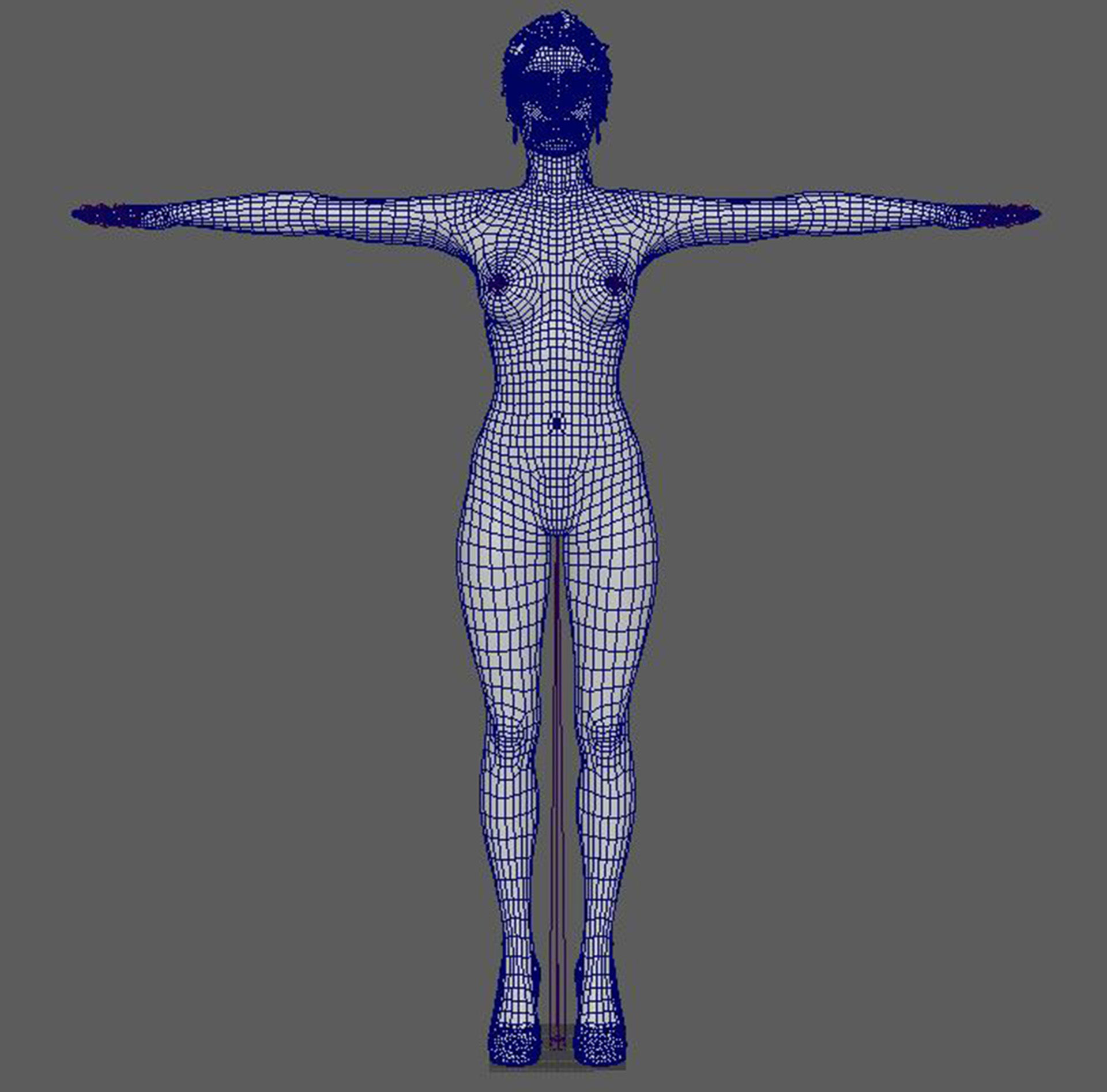 Irina Shayk Character 3D Model Low-poly 3D model_27