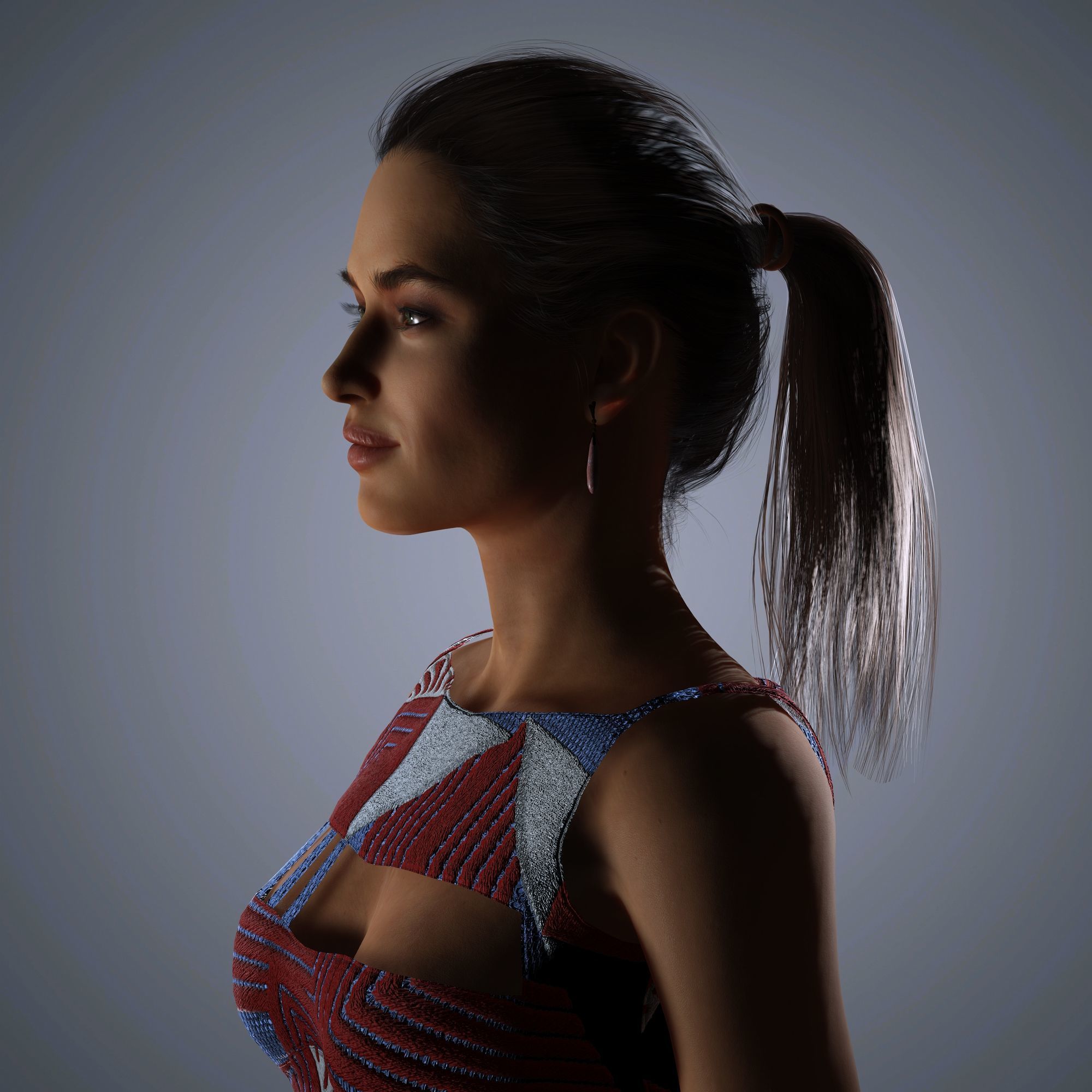 Irina Shayk Character 3D Model Low-poly 3D model_8