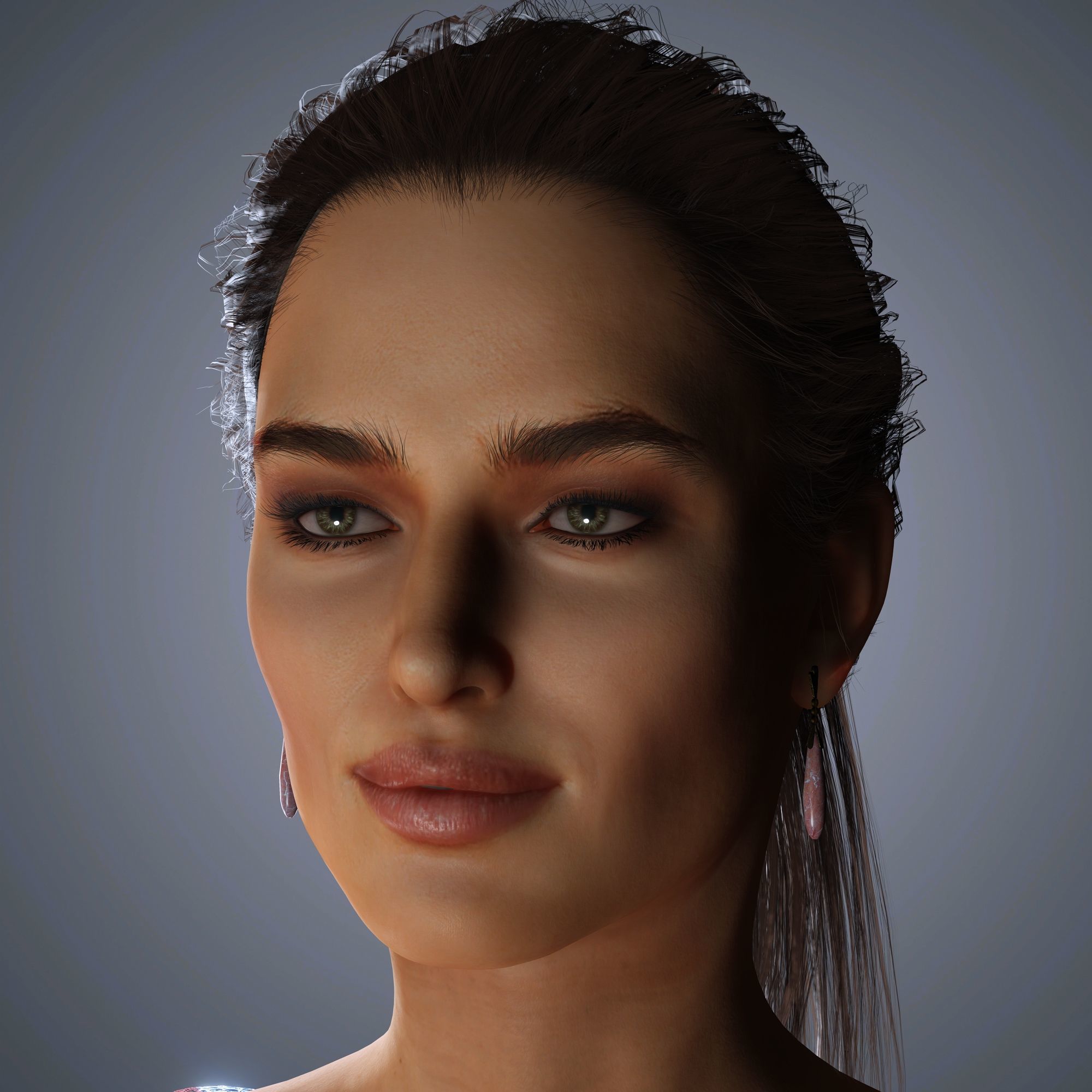 Irina Shayk Character 3D Model Low-poly 3D model_2