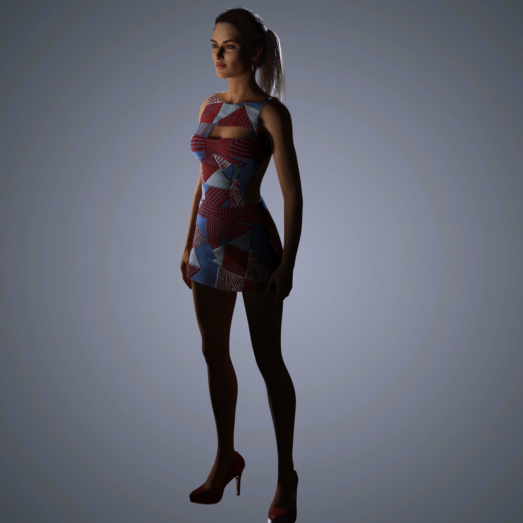 Irina Shayk Character 3D Model Low-poly 3D model_13
