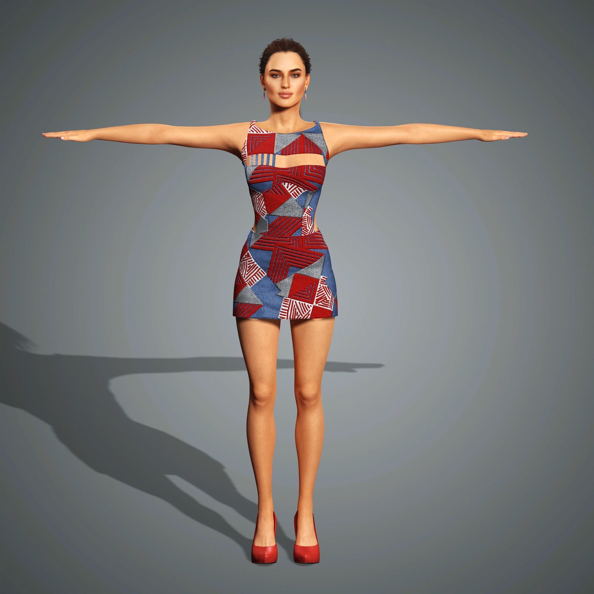 Irina Shayk Character 3D Model Low-poly 3D model_14
