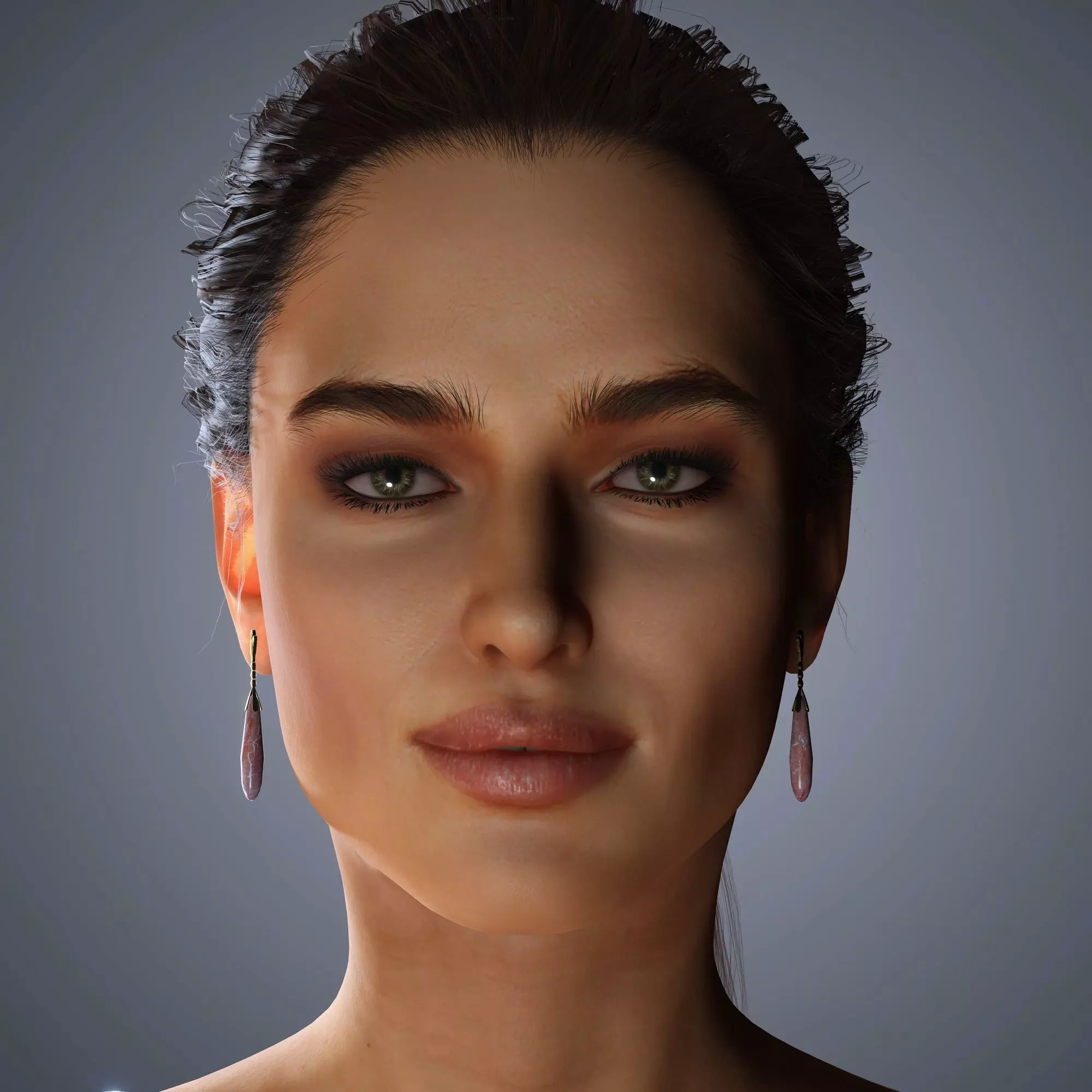 Irina Shayk Character 3D Model Low-poly 3D model_0