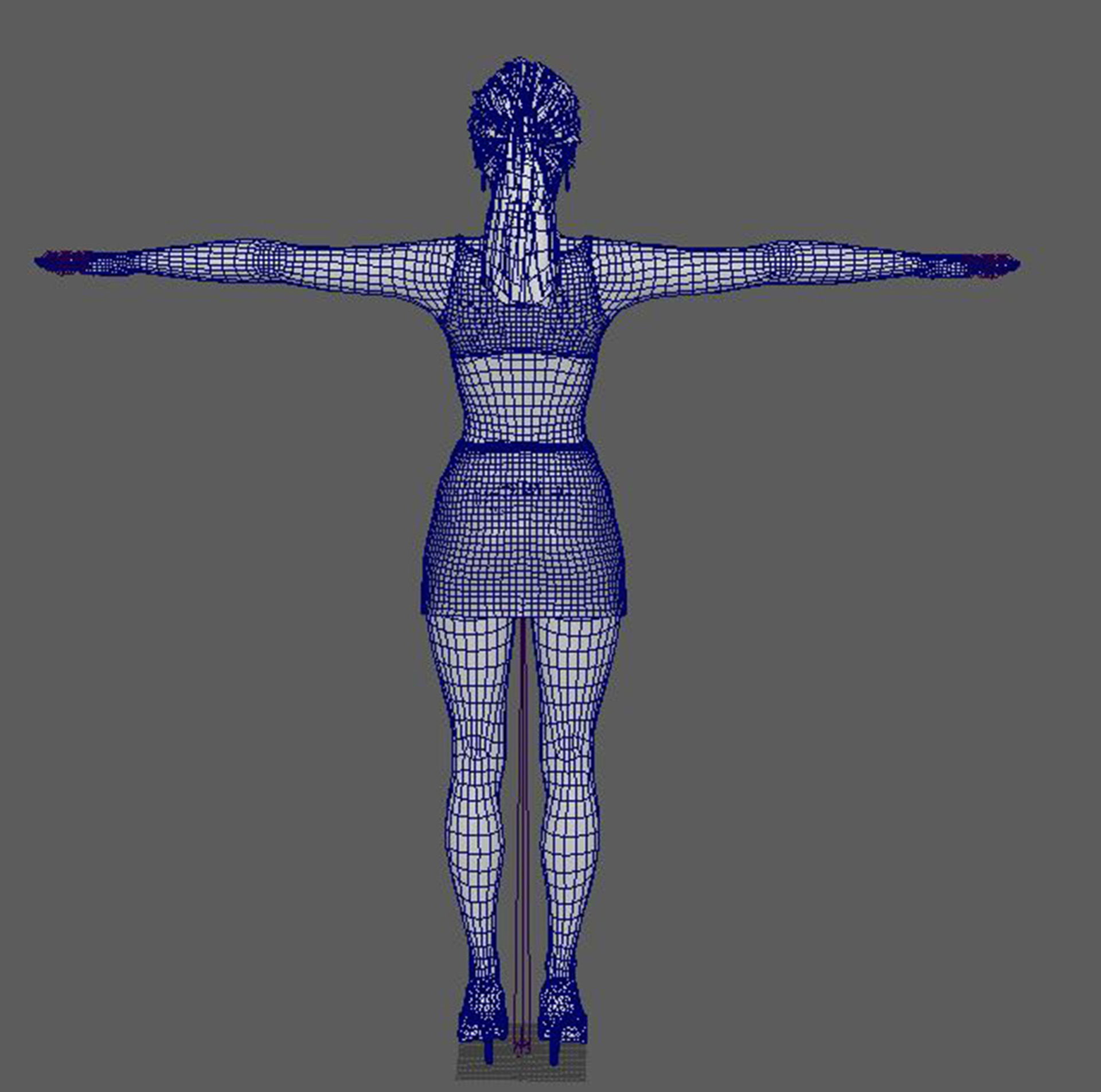 Irina Shayk Character 3D Model Low-poly 3D model_26