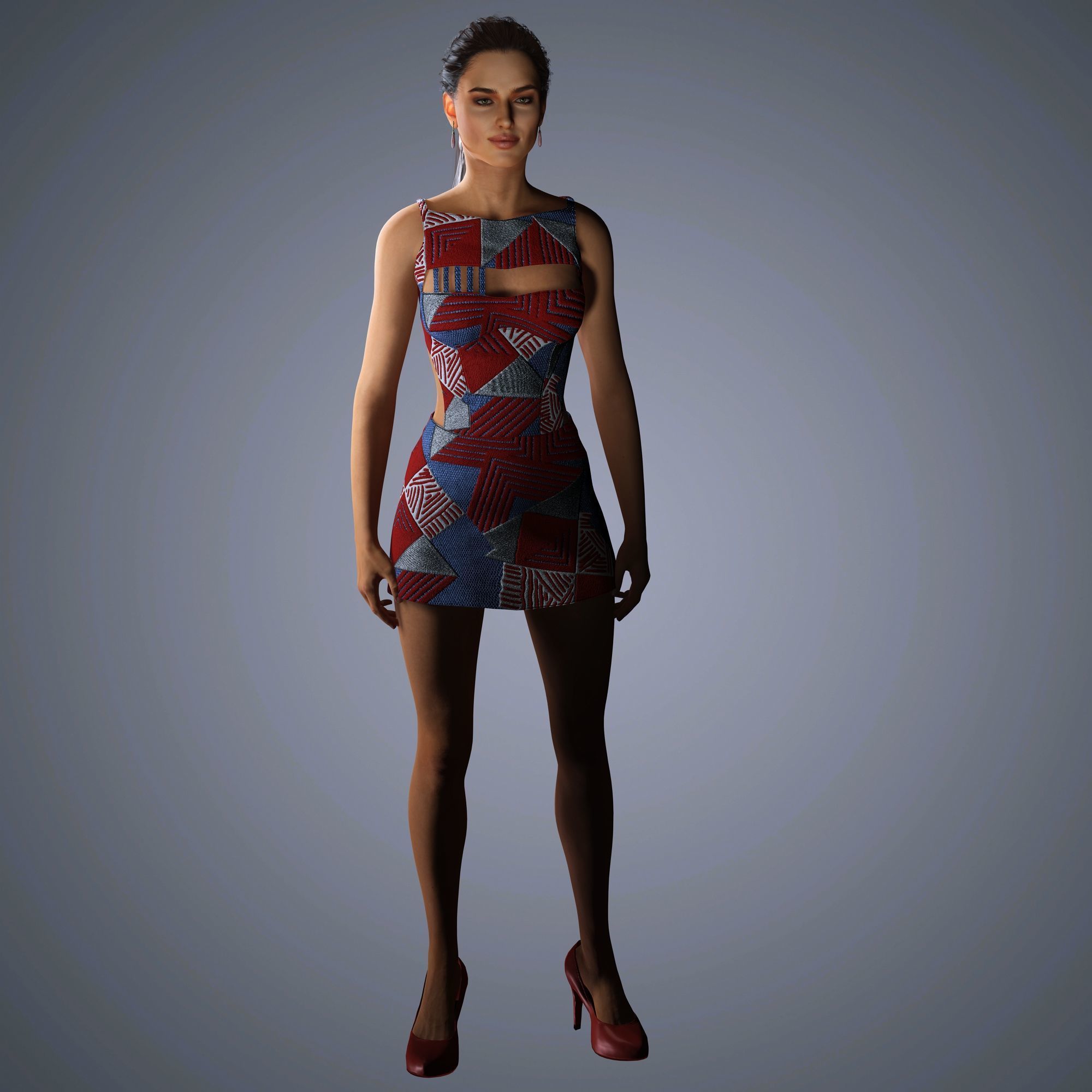 Irina Shayk Character 3D Model Low-poly 3D model_12
