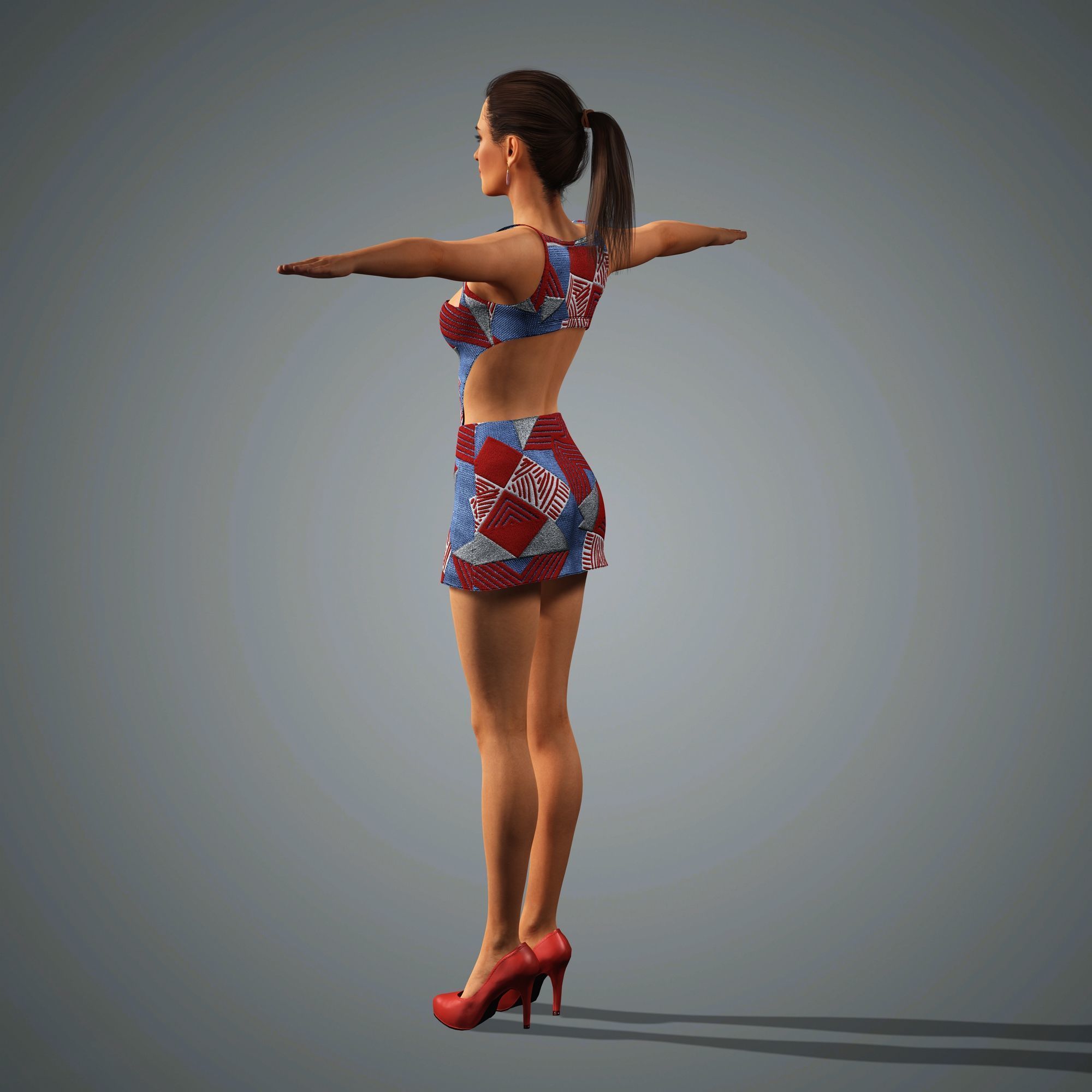 Irina Shayk Character 3D Model Low-poly 3D model_17
