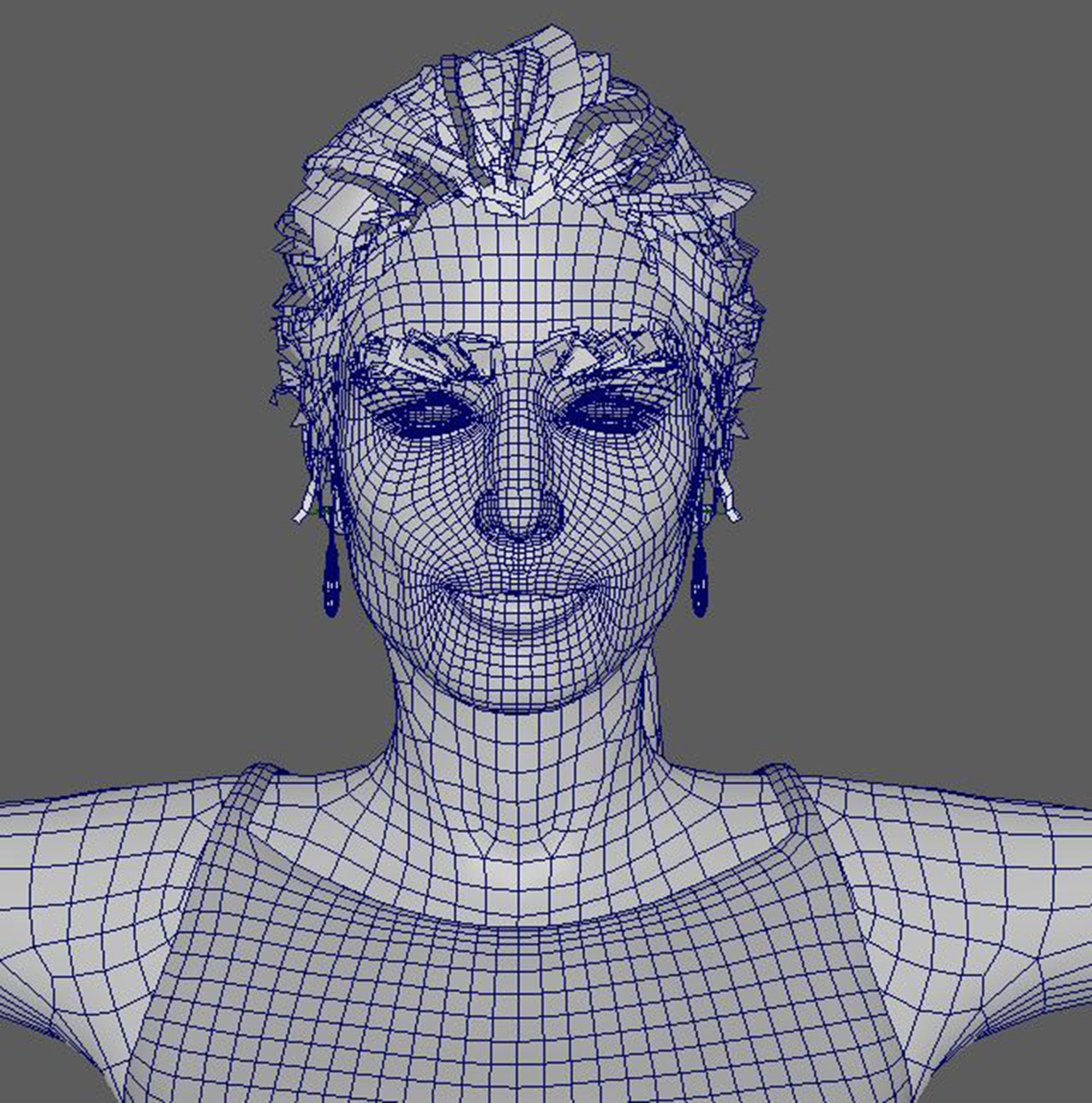 Irina Shayk Character 3D Model Low-poly 3D model_23